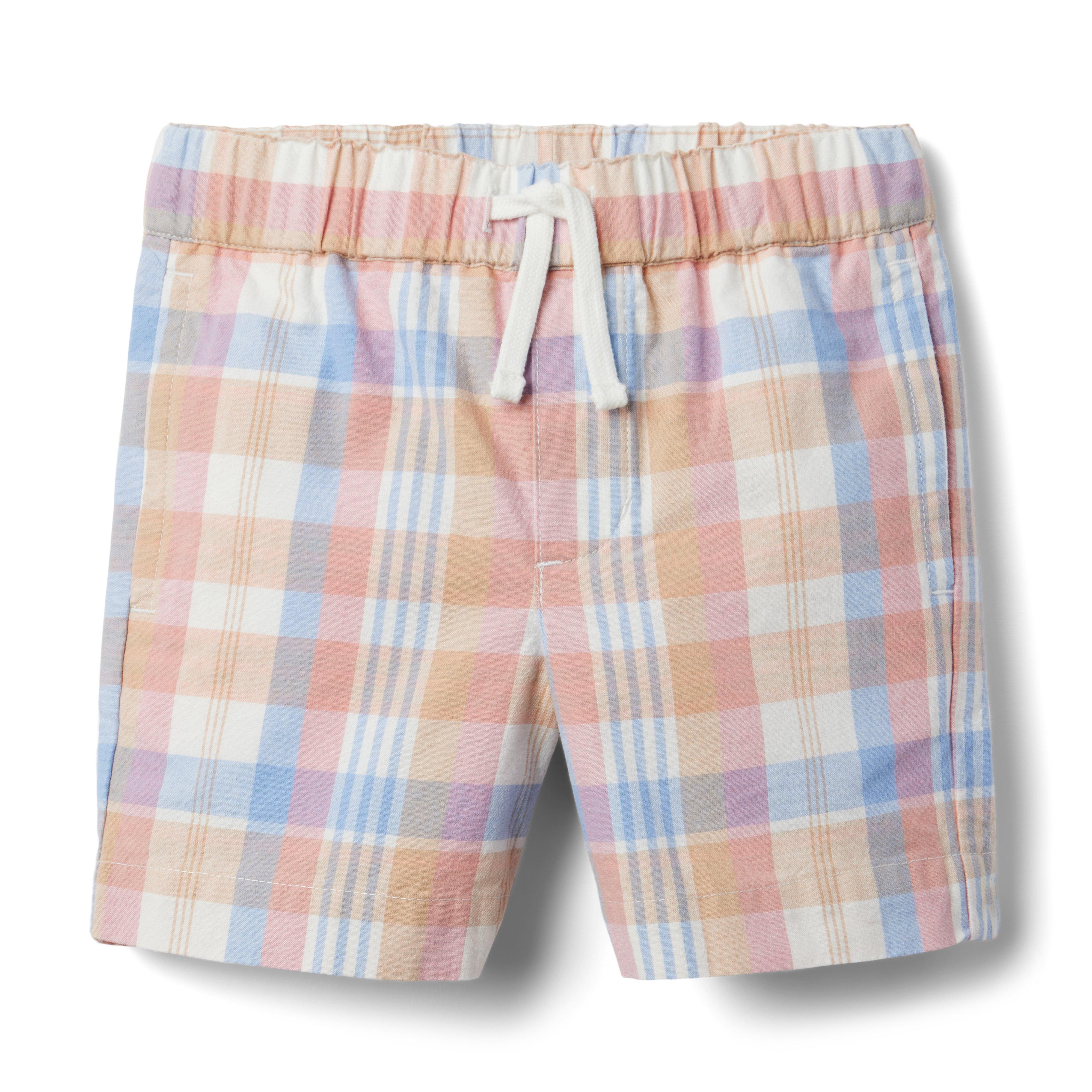 Madras Plaid Pull-On Short