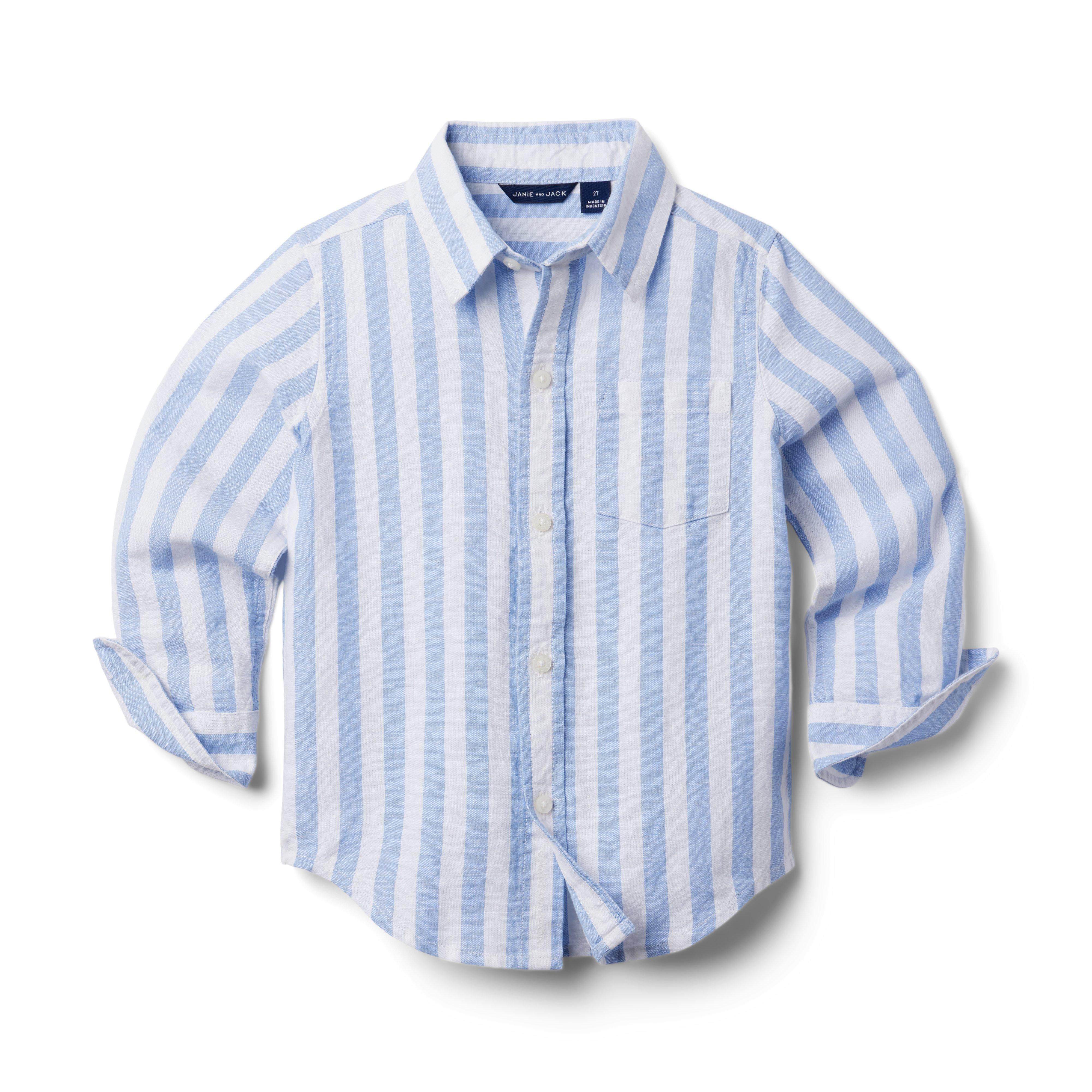 The Striped Linen-Cotton Shirt image number 0