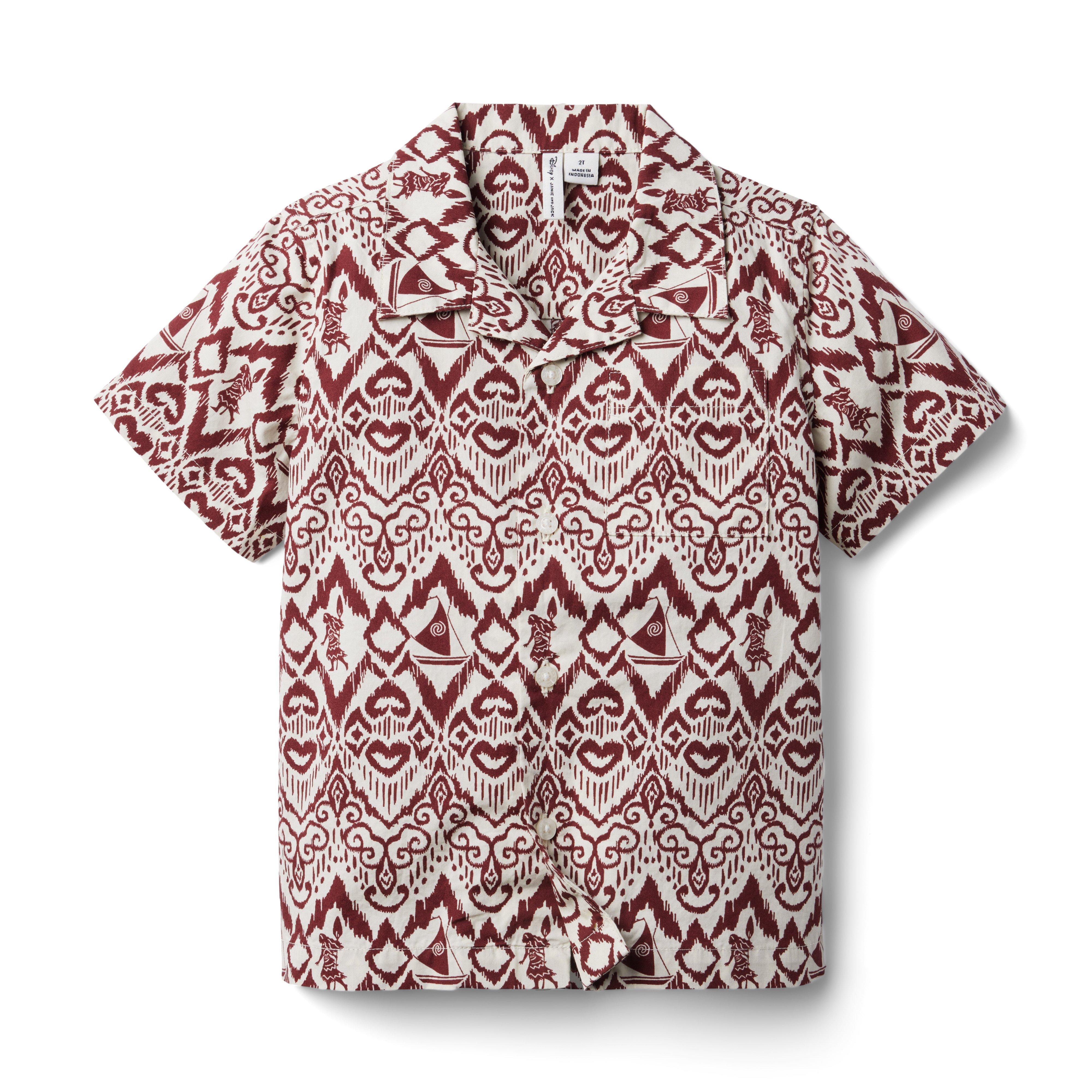 DISNEY MOANA IKAT POPLIN CABANA SHIRT