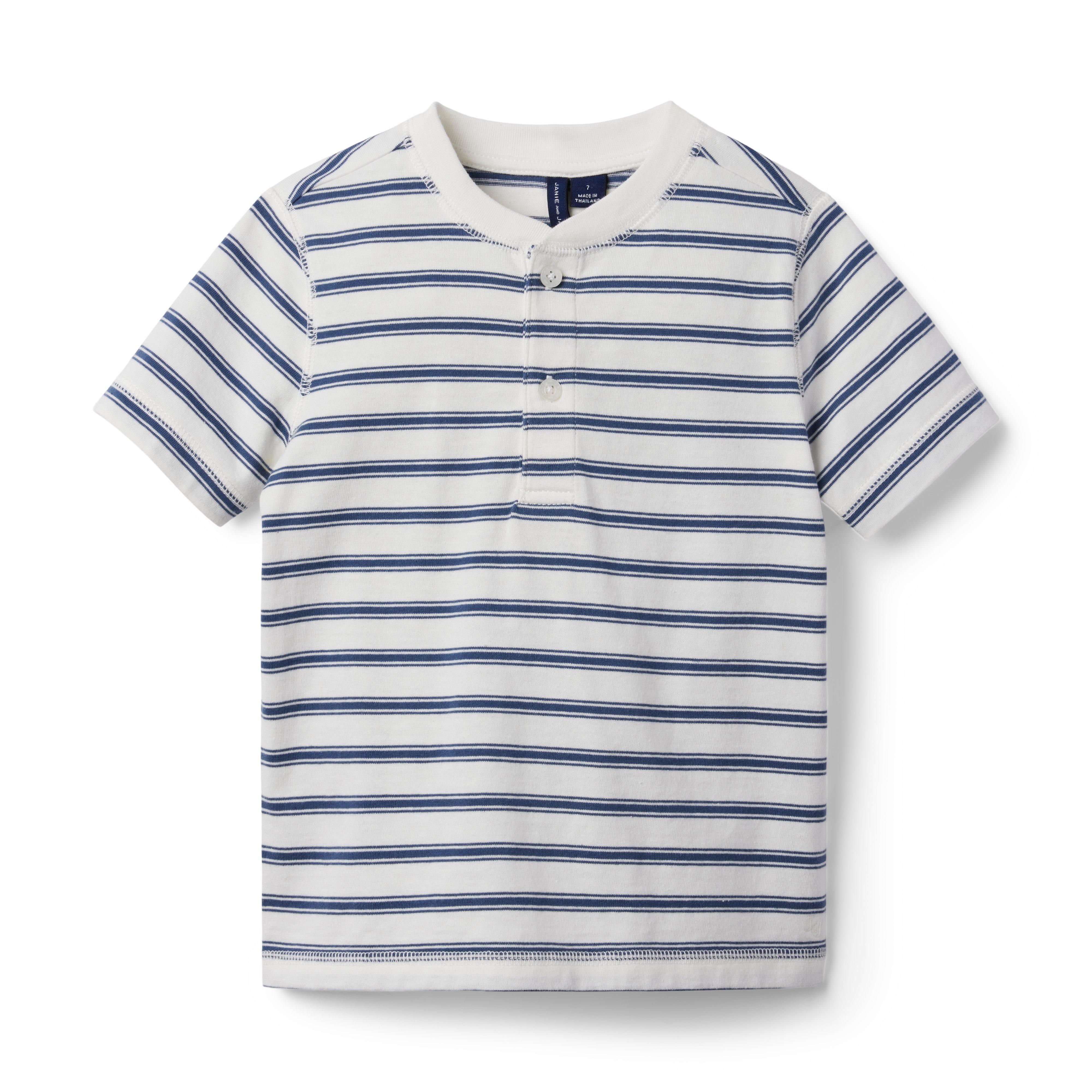 Striped Jersey Henley