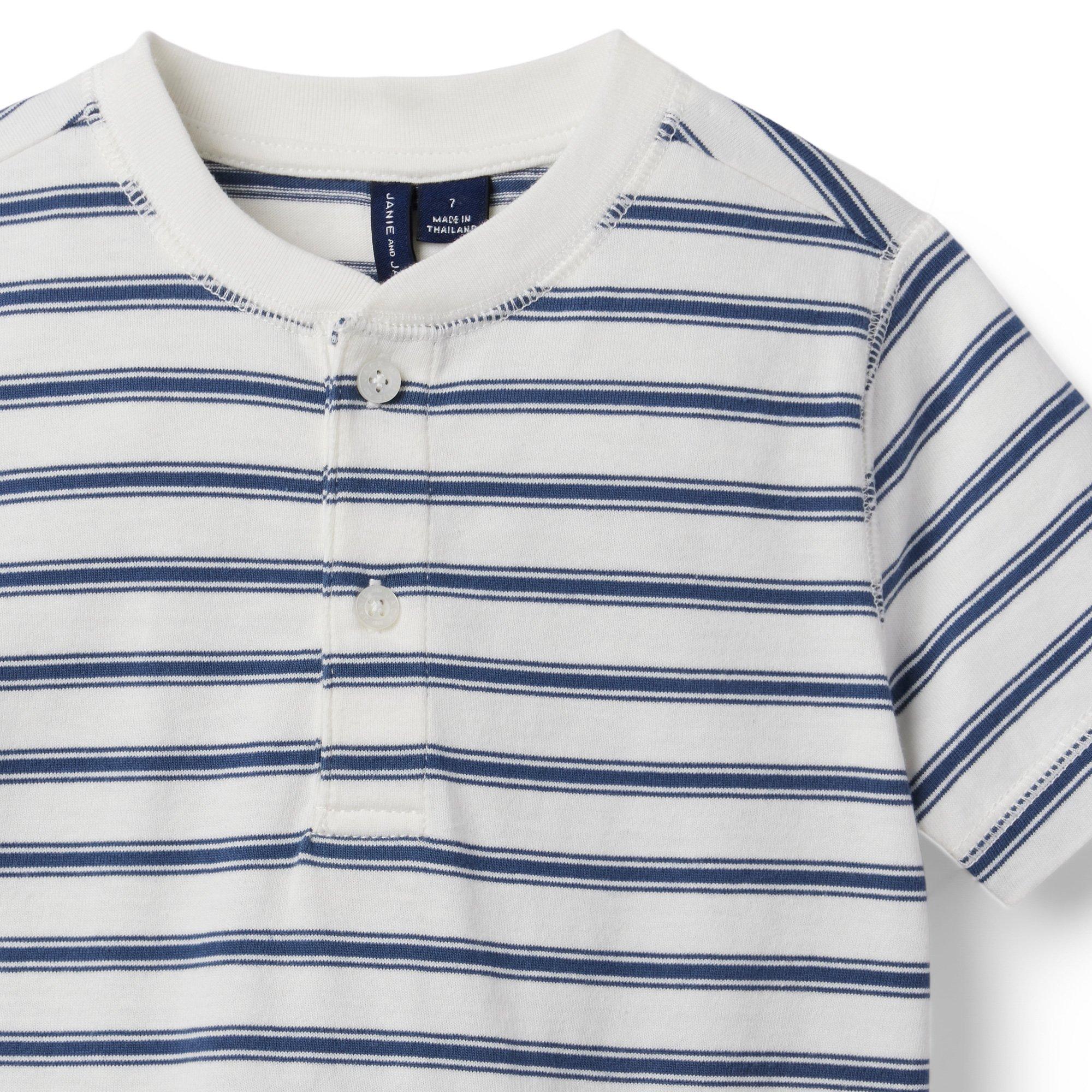 Striped Jersey Henley image number 2