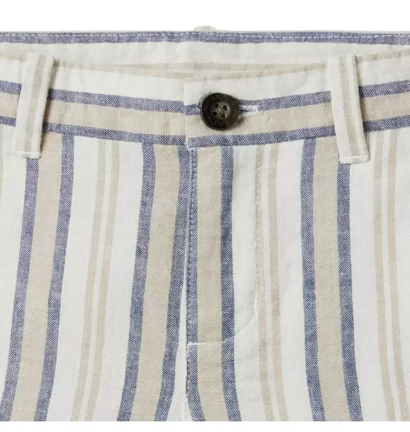 Striped Linen Short image number 3