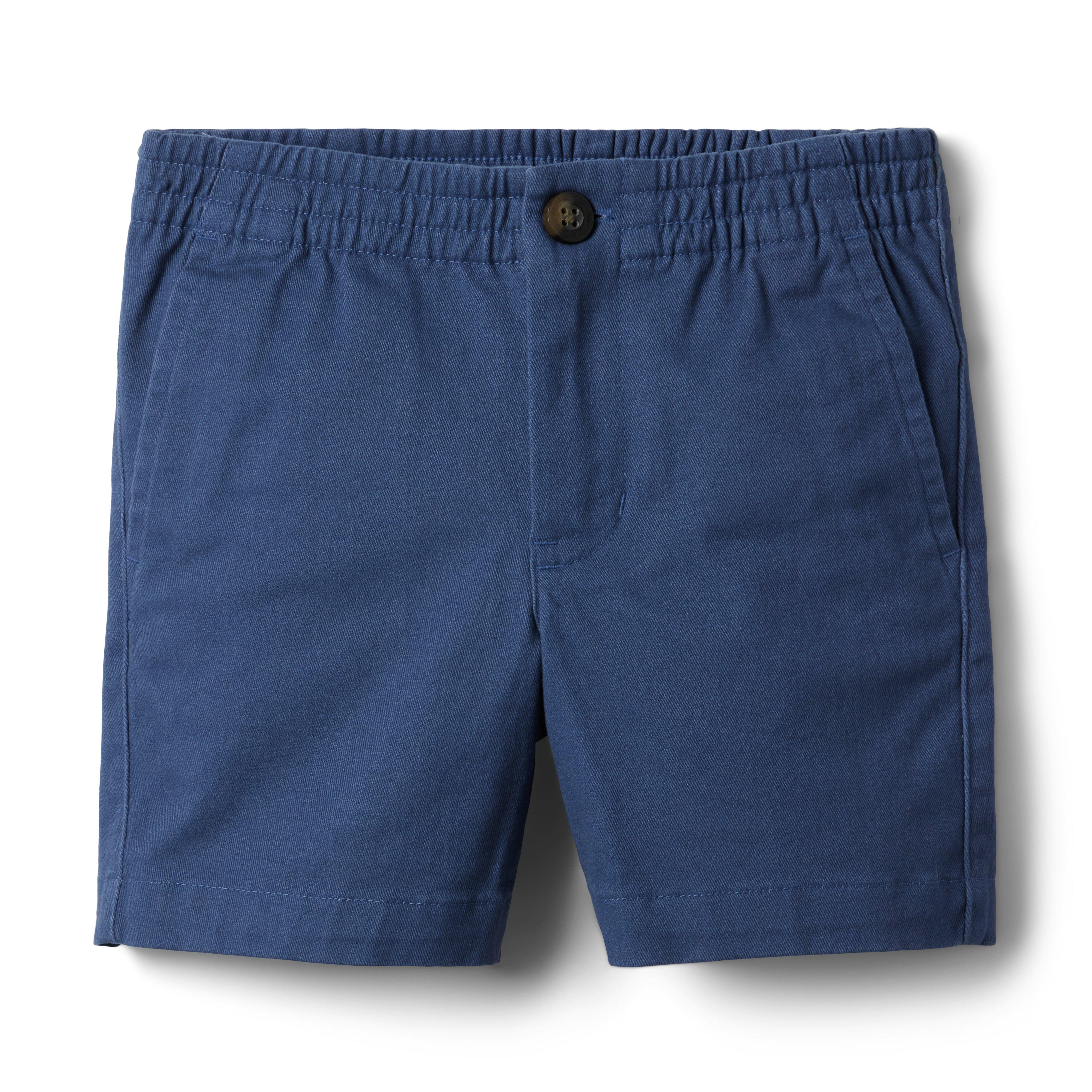 Twill Pull-On Button-Front Short  image number 0