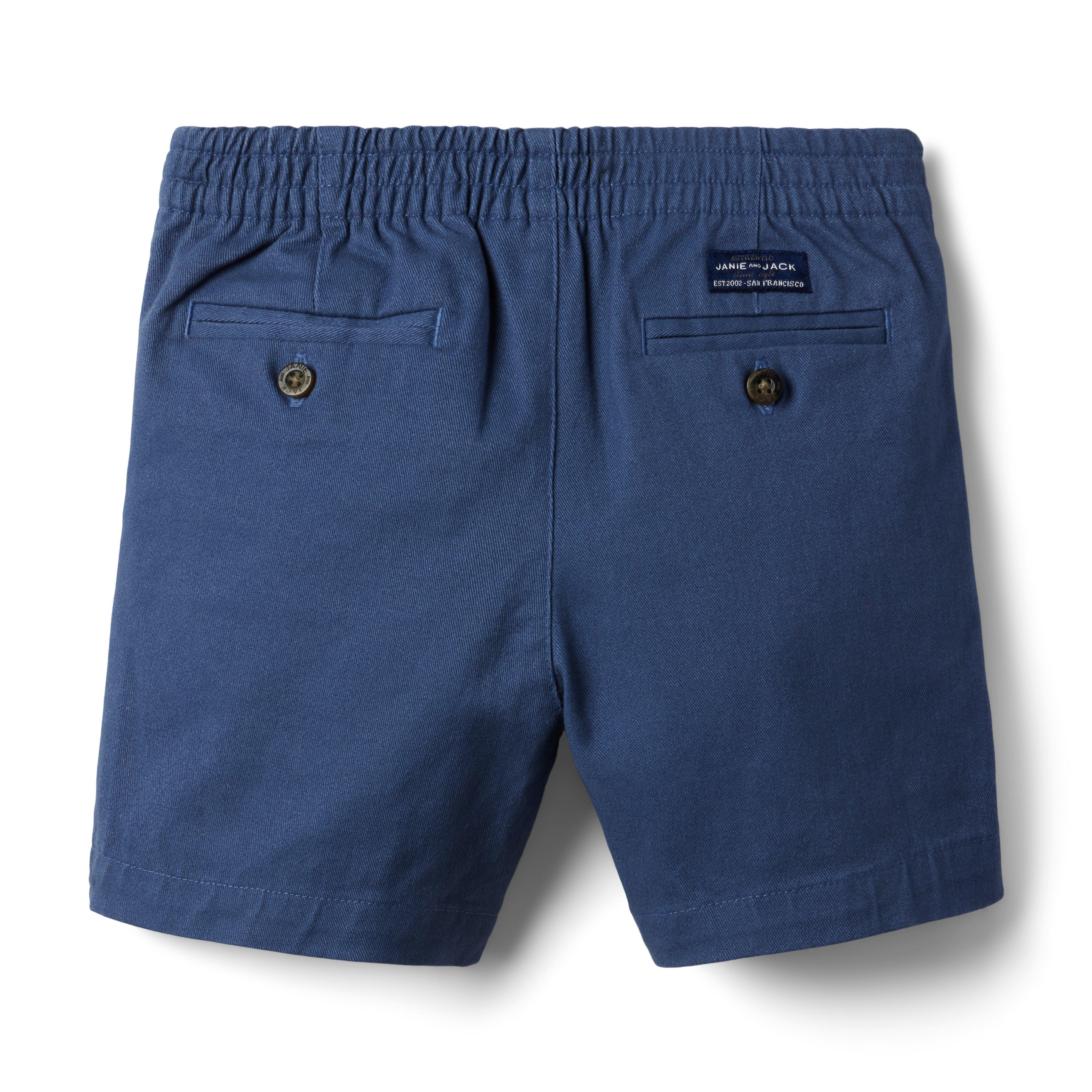 Twill Pull-On Button-Front Short  image number 1