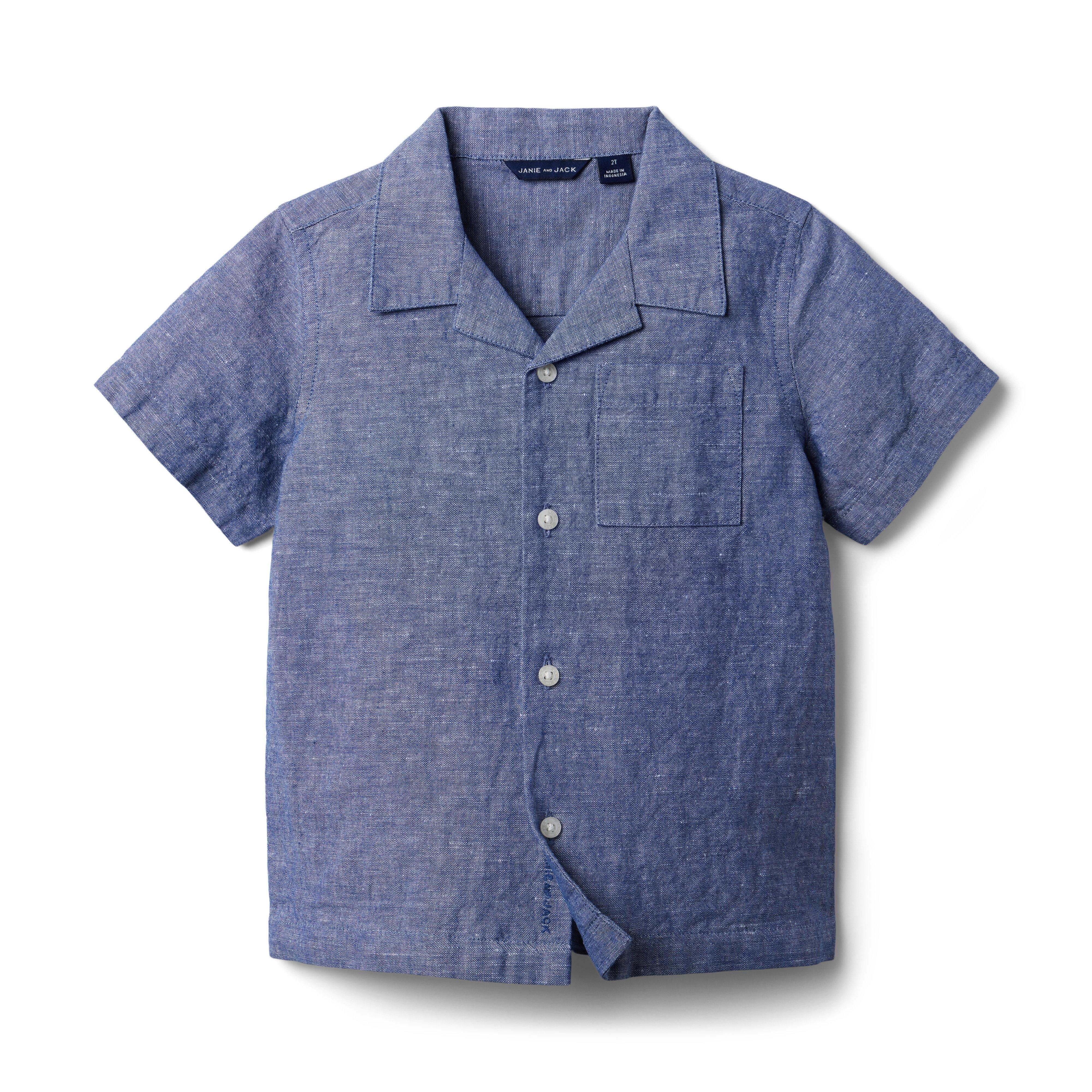 Linen-Cotton Cabana Shirt