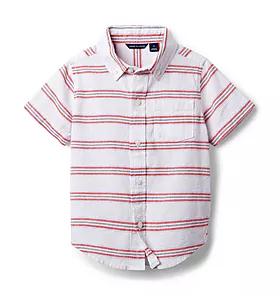 Janie and Jack Striped Linen Shirt
