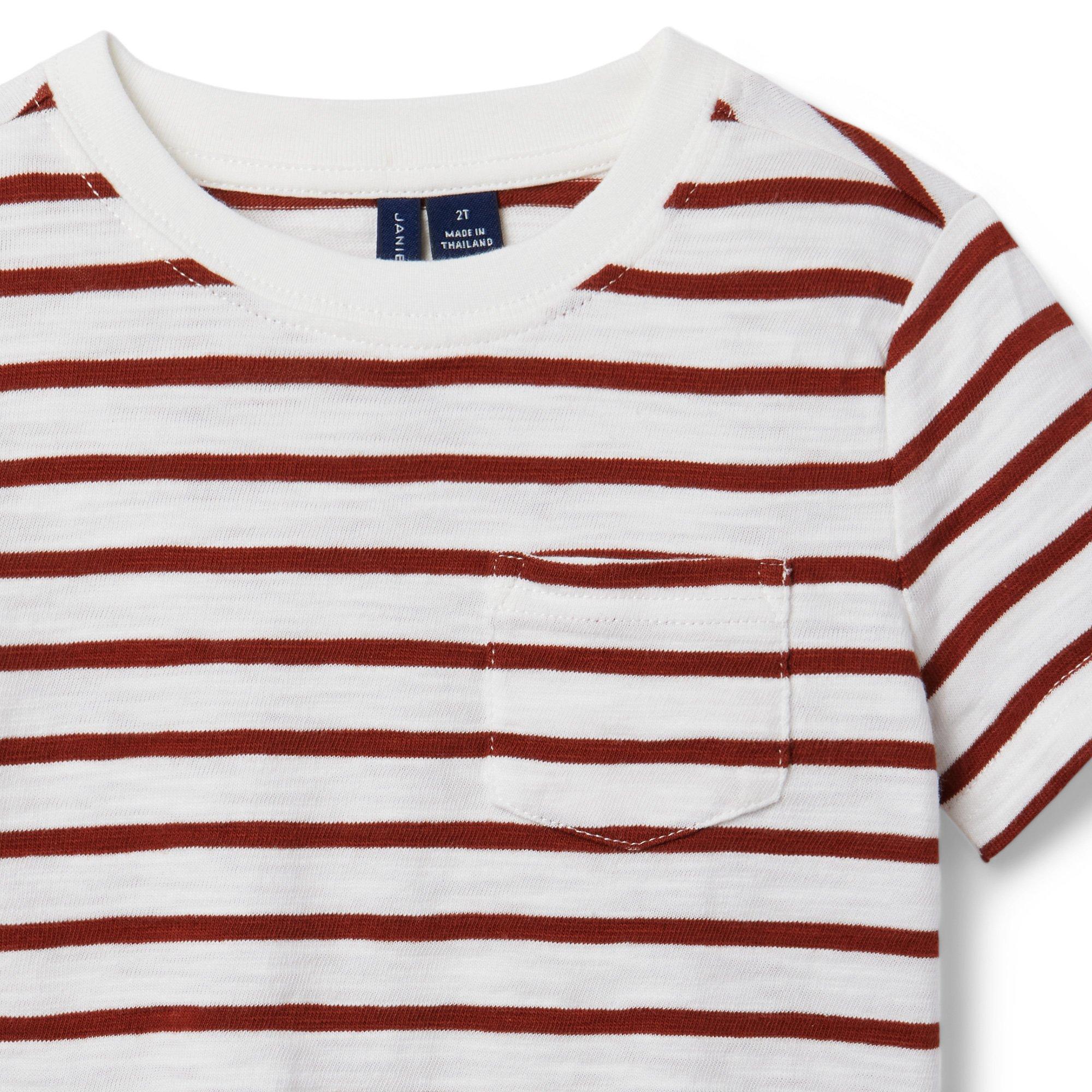 Striped Slub Pocket Tee image number 1