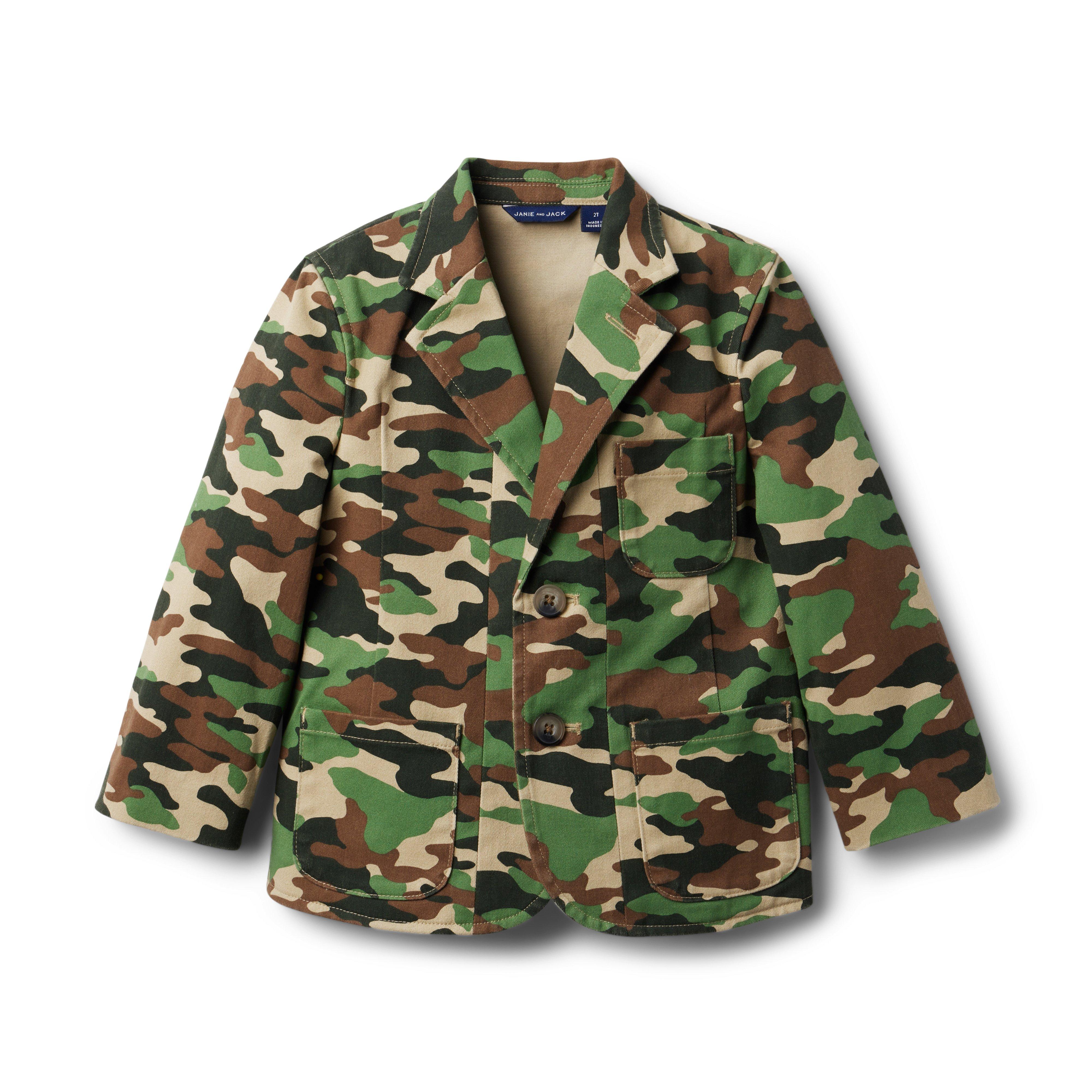 Camo Stretch Twill Blazer image number 0