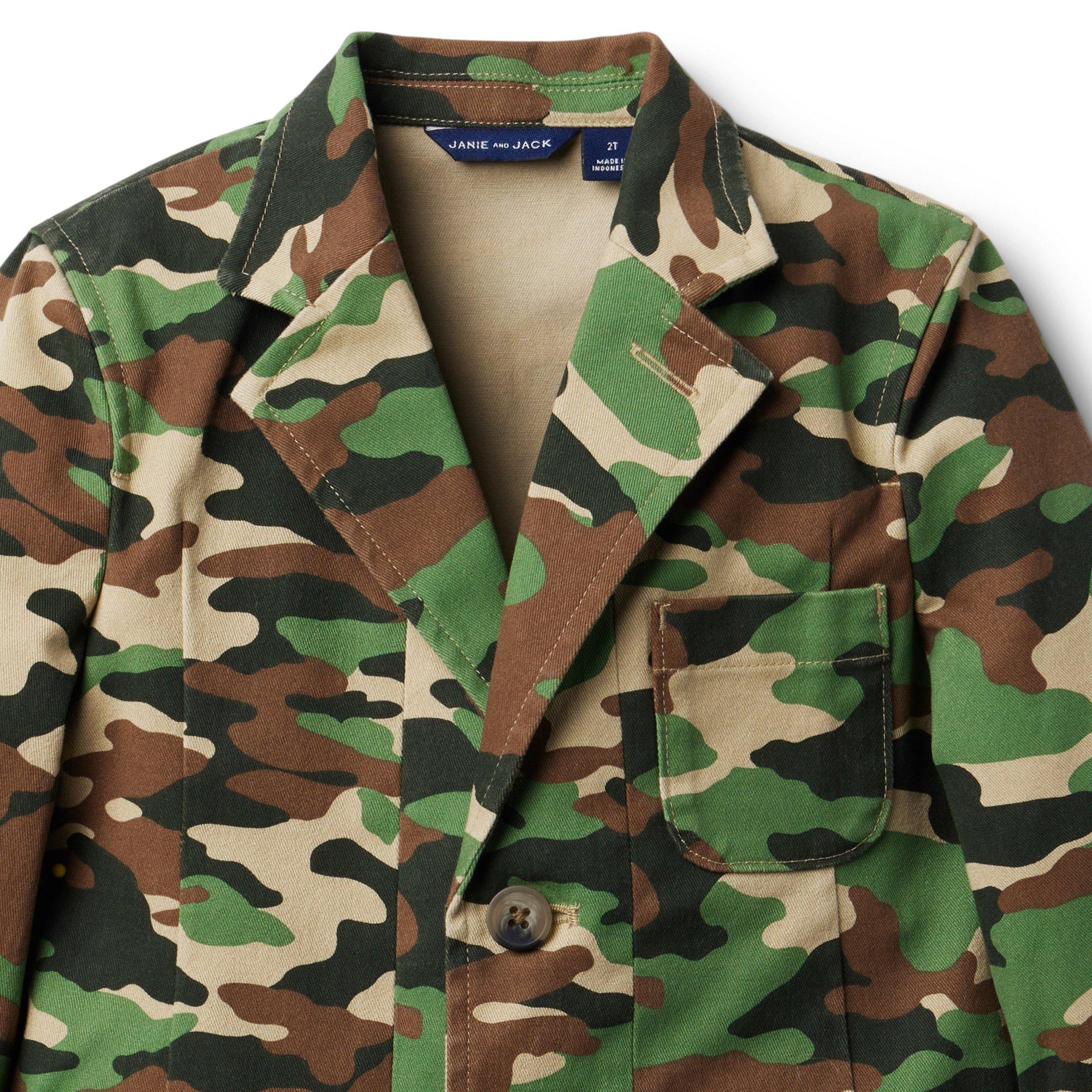 Camo Stretch Twill Blazer image number 3