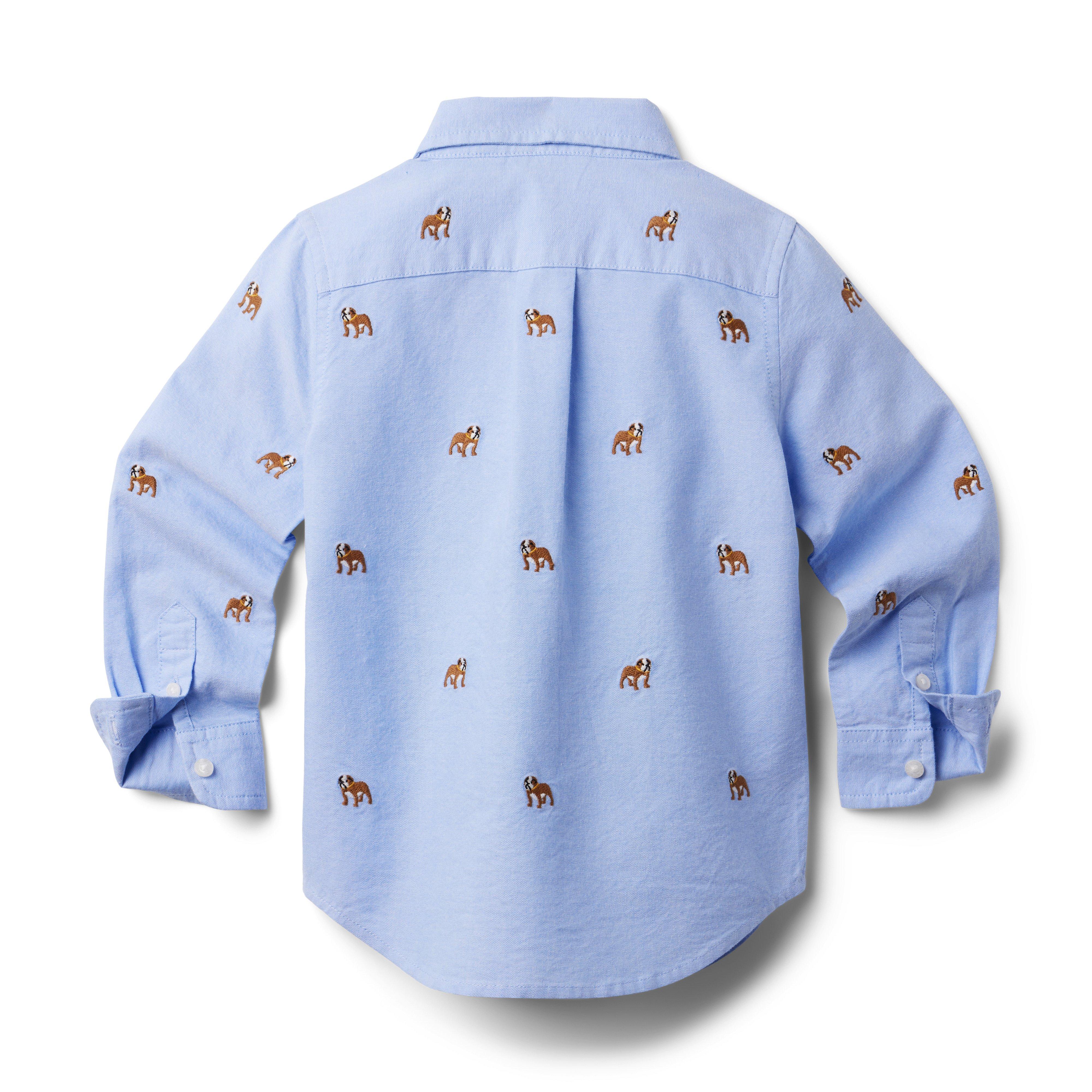 Embroidered Bulldog Oxford Shirt image number 1