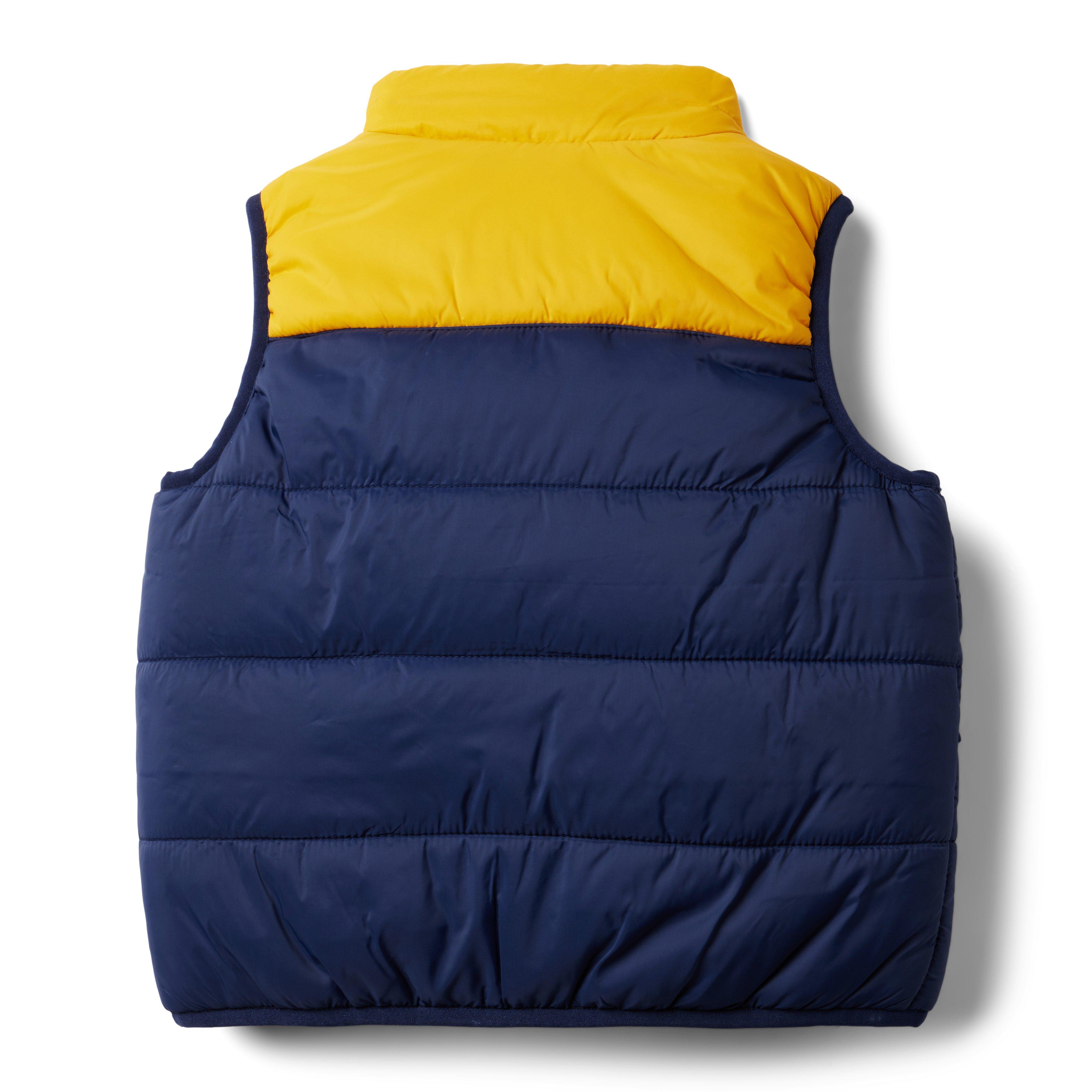 Reversible Colorblocked Puffer Vest image number 1
