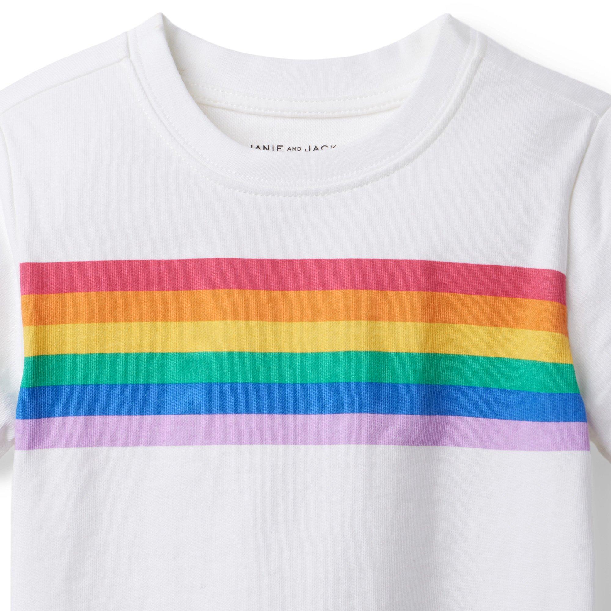Rainbow Striped Tee image number 1