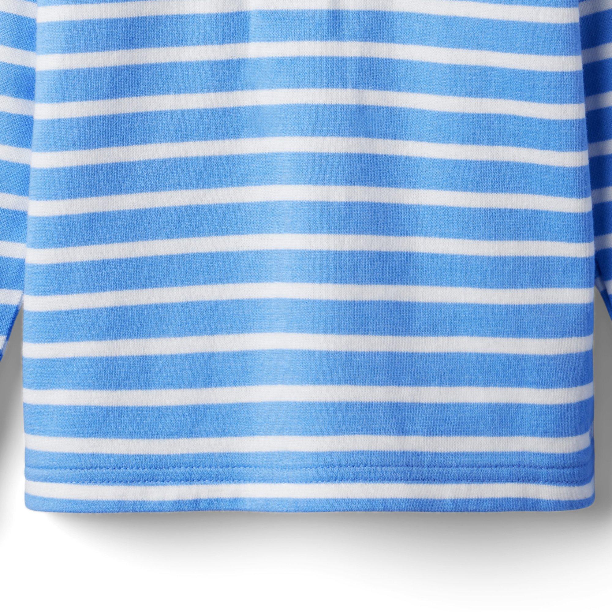 Striped Henley Tee  image number 1