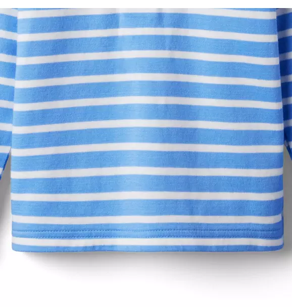 Striped Henley Tee  image number 1
