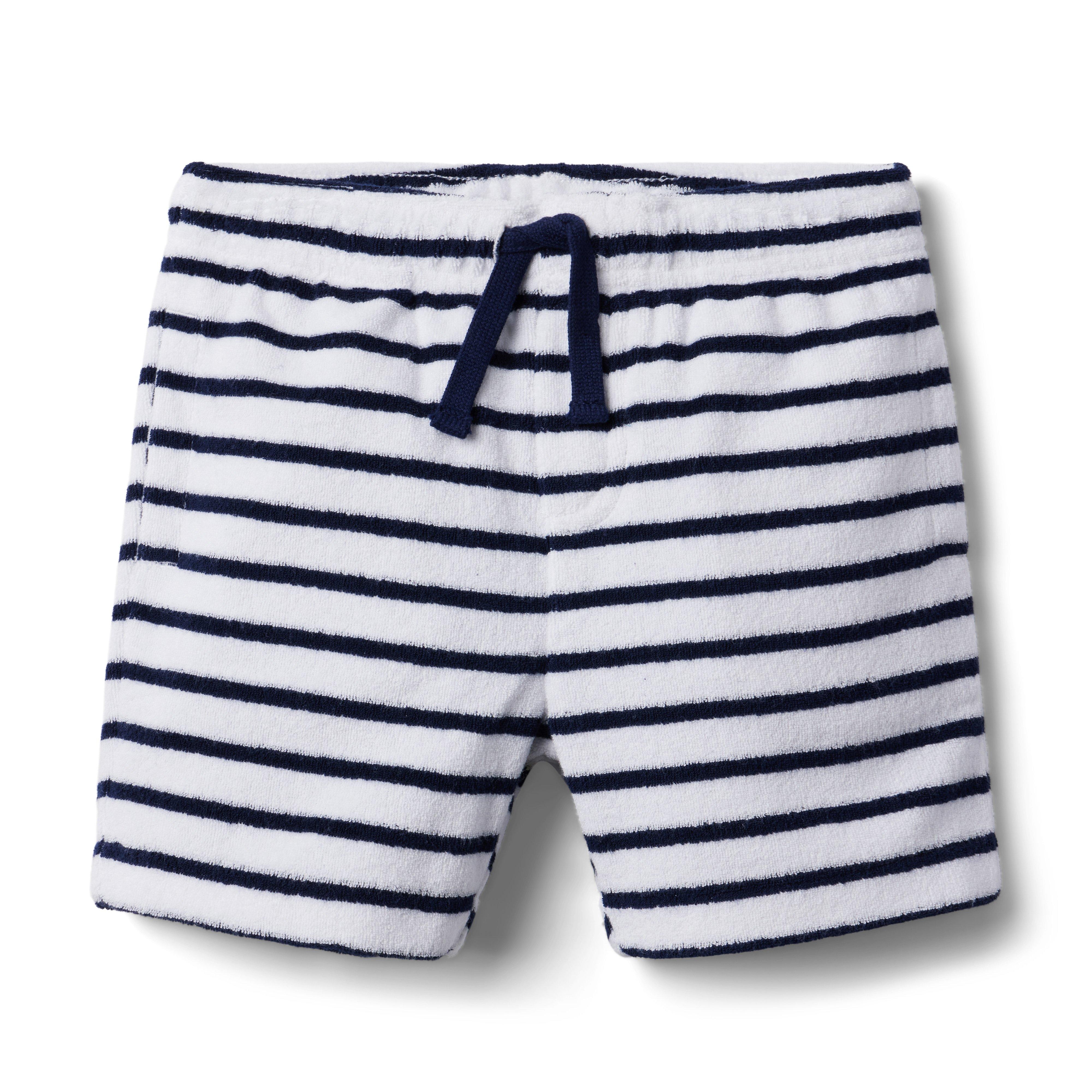 Striped Terry Pull-On Short