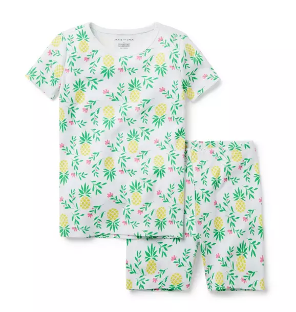 Pineapple Dreams Short Pajama Set 