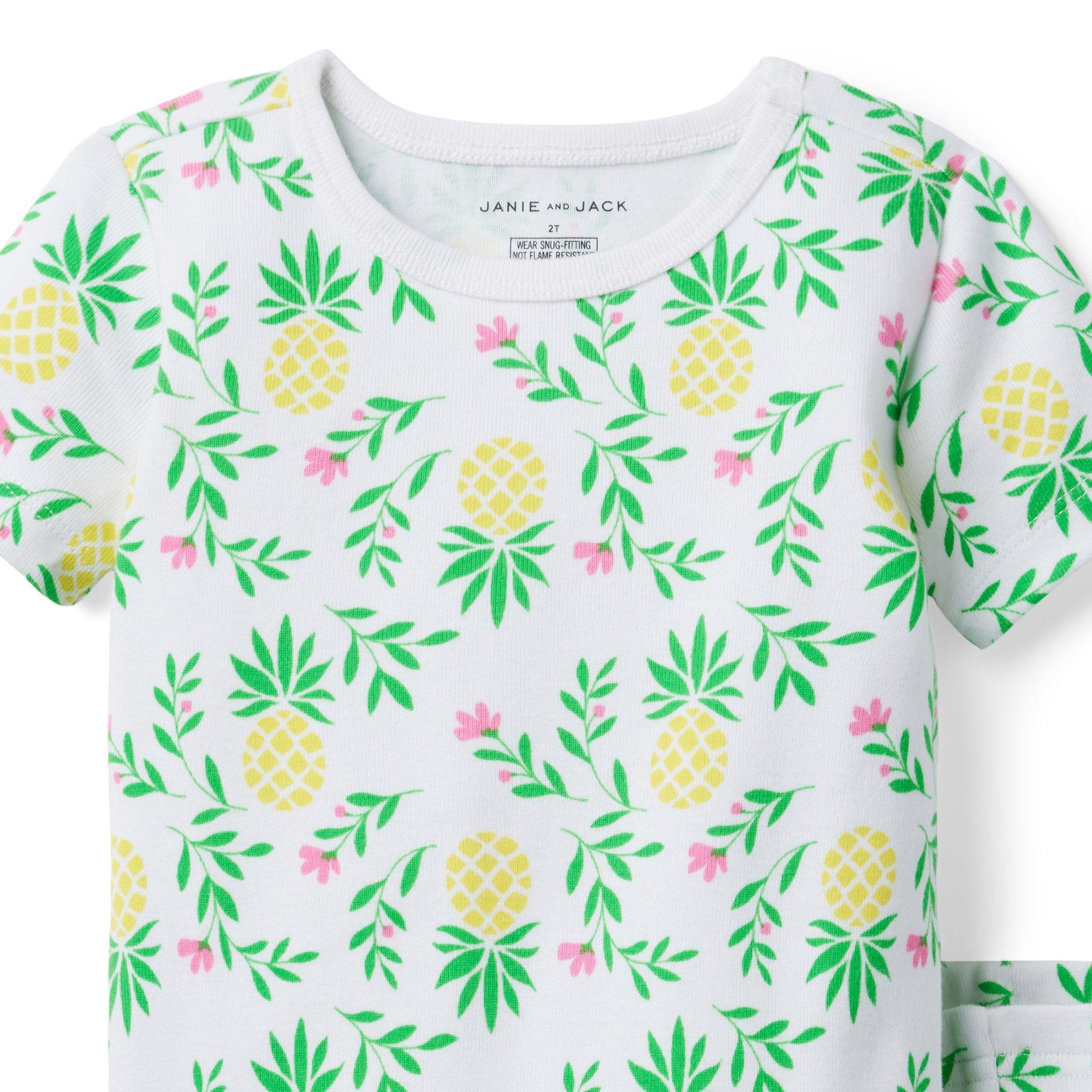 Pineapple Dreams Short Pajama Set  image number 1