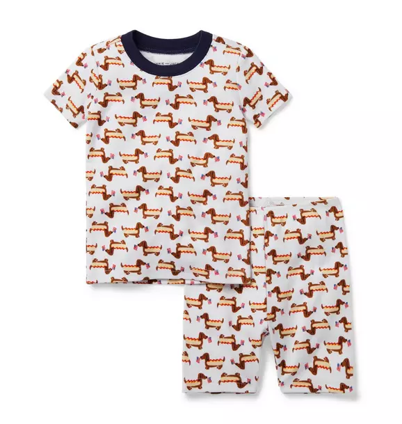 Hot Dog Dream Short Pajama Set