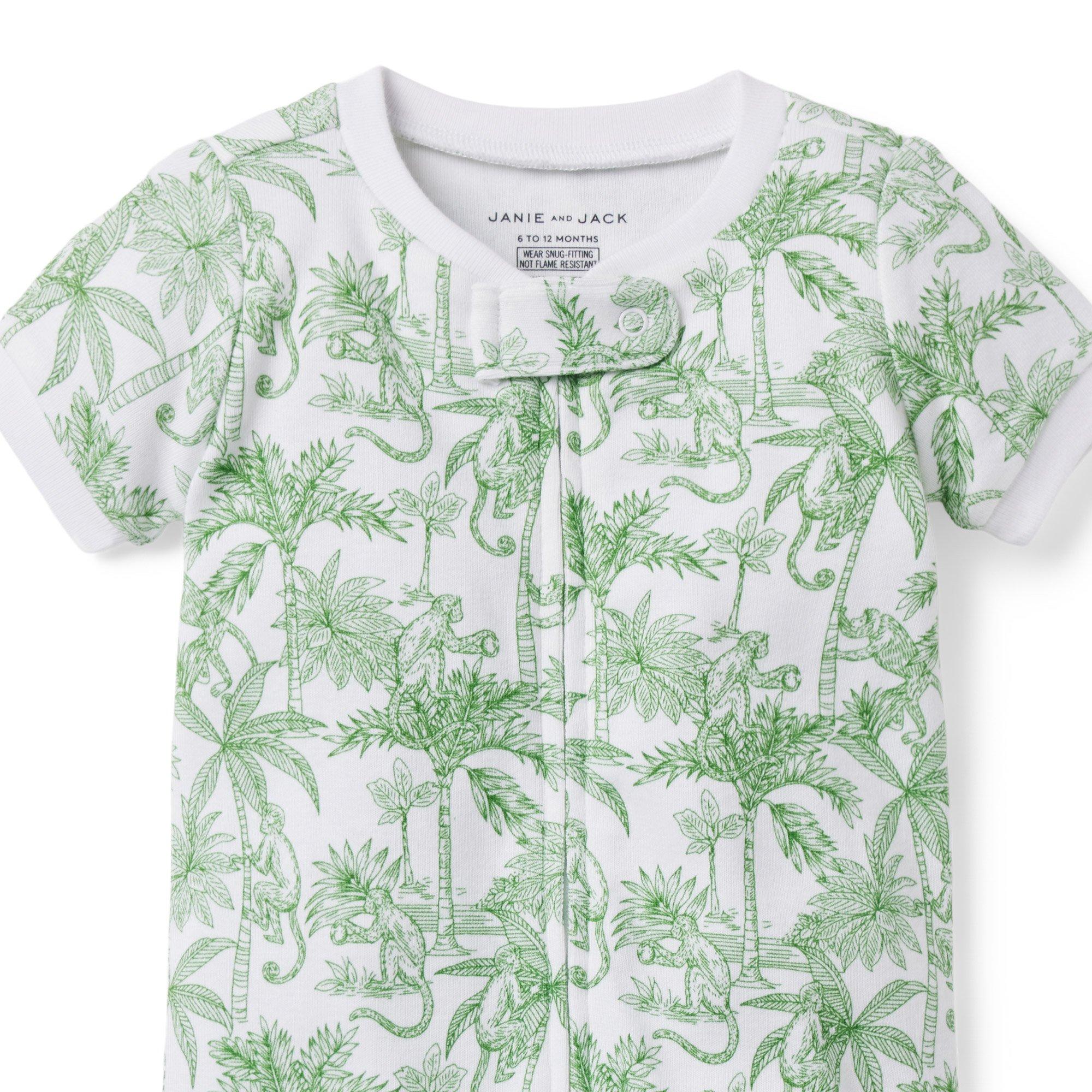 Baby Jungle Adventure Short Zip Pajama image number 1