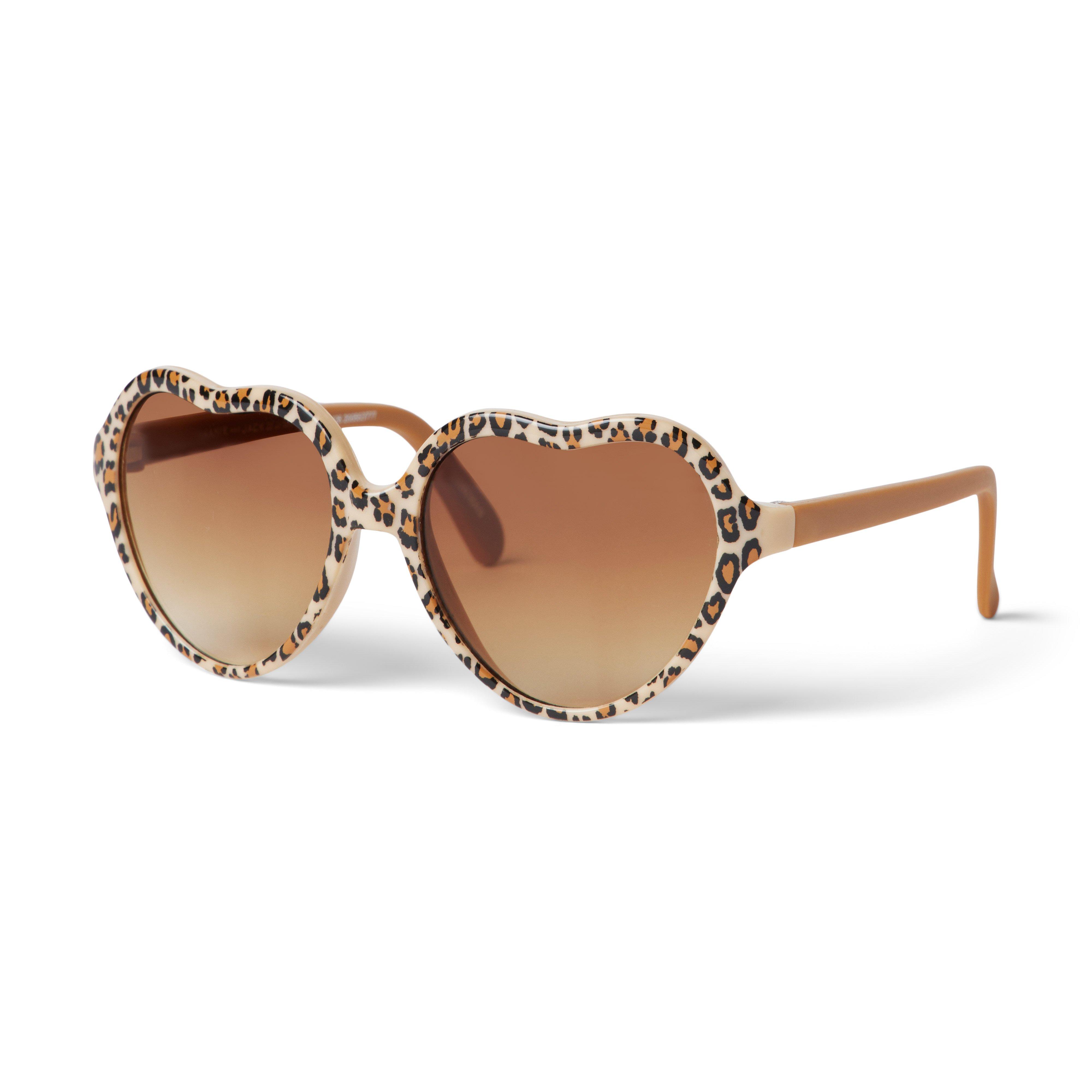 Leopard Heart Sunglasses image number 1
