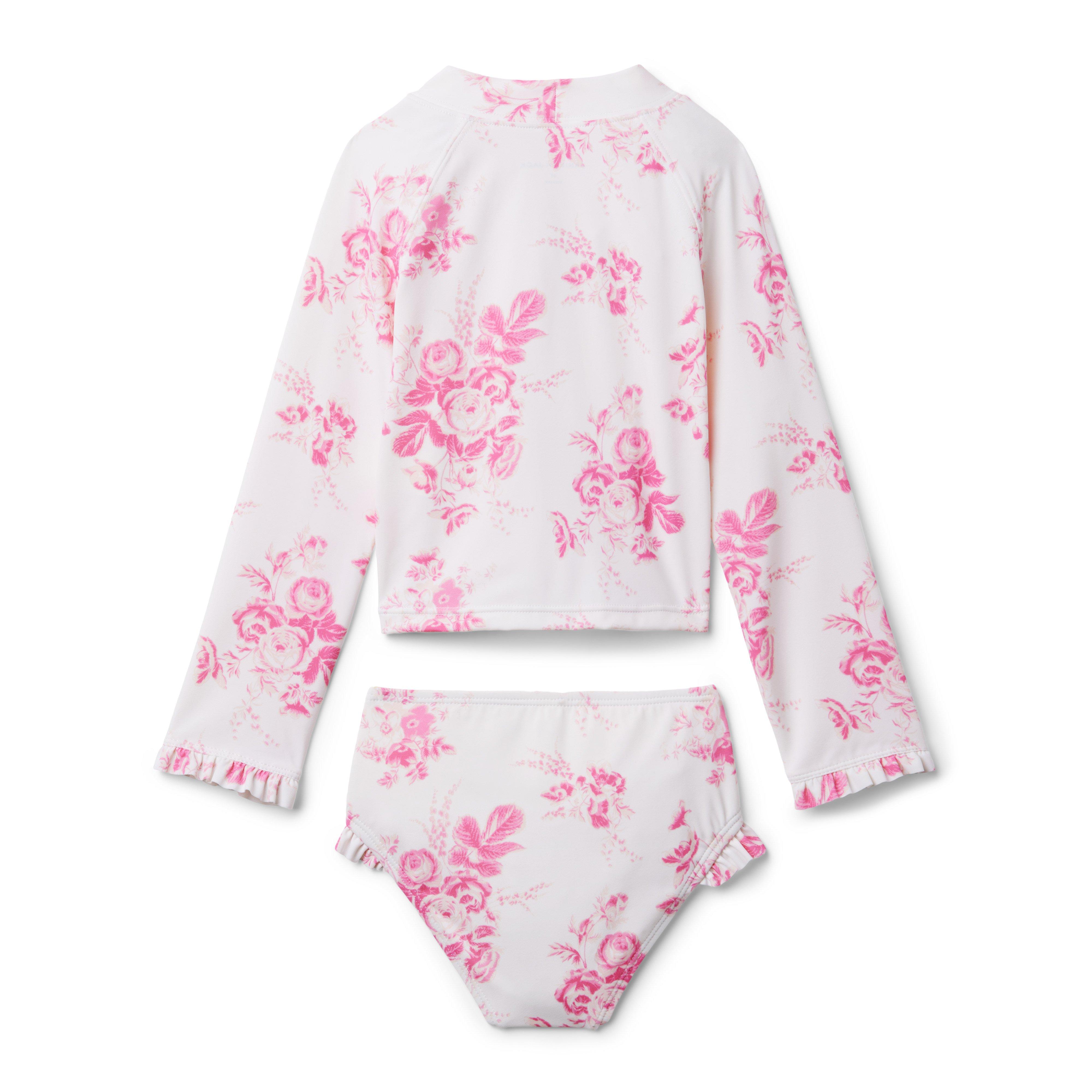 Floral Rash Guard Set image number 1