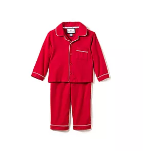 Petite Plume Classic Red Flannel Pajama Set