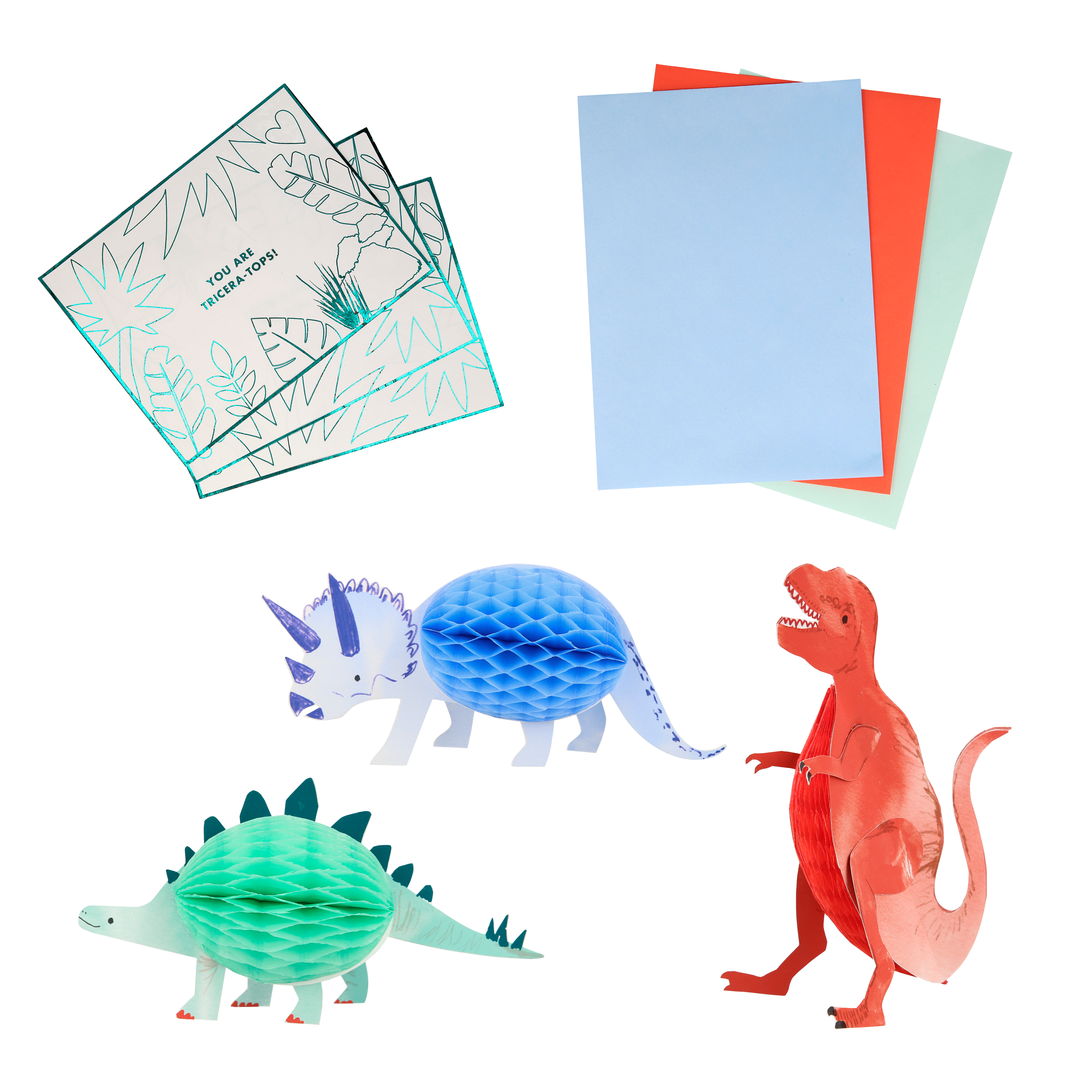 Meri Meri Dinosaur Valentine Card Set image number 2
