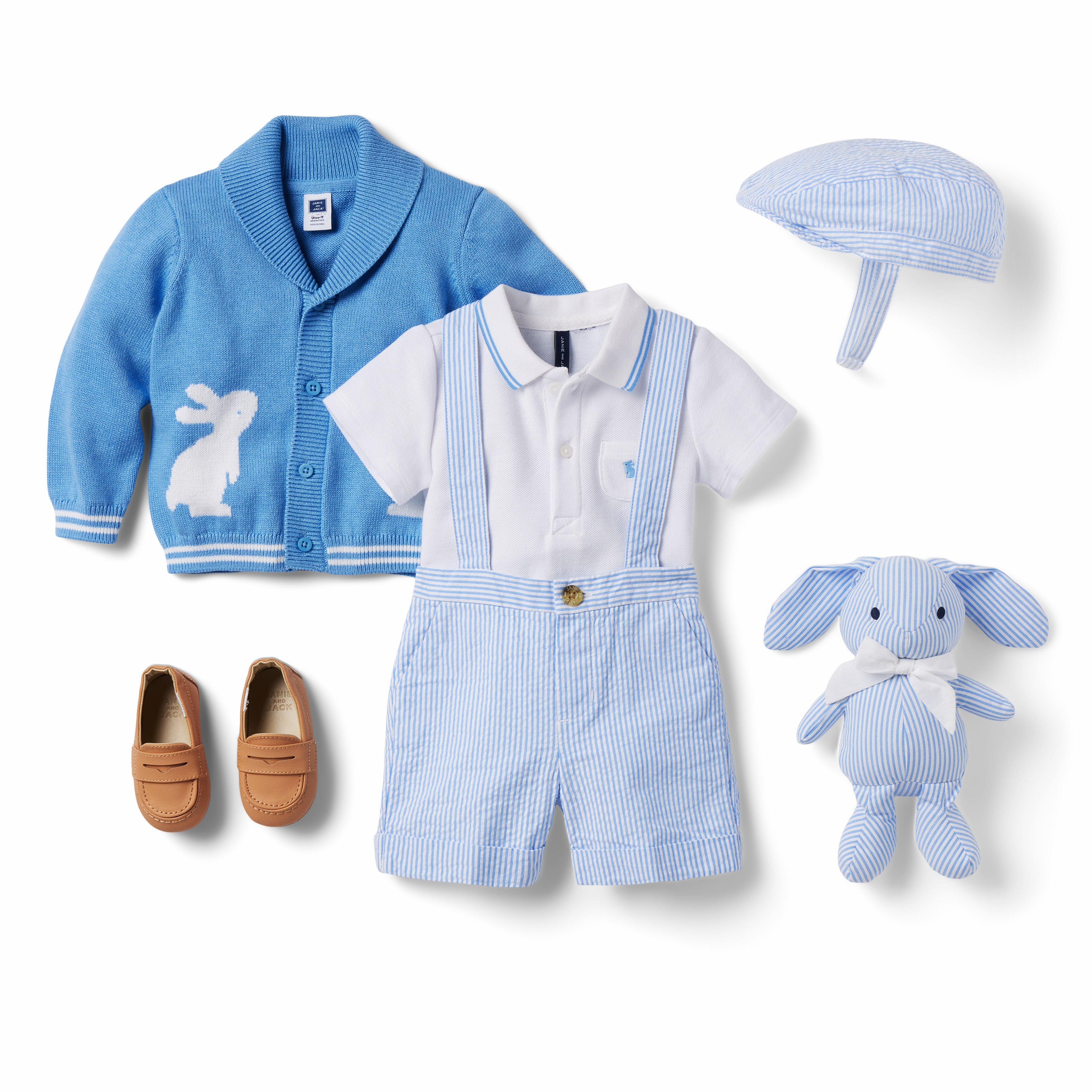 Baby 6-Piece Blue Bunny Gift Box