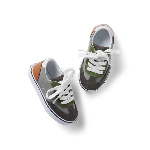 Janie and Jack Leather Colorblocked Sneaker