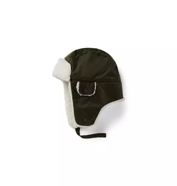 Sherpa-Lined Trapper Hat