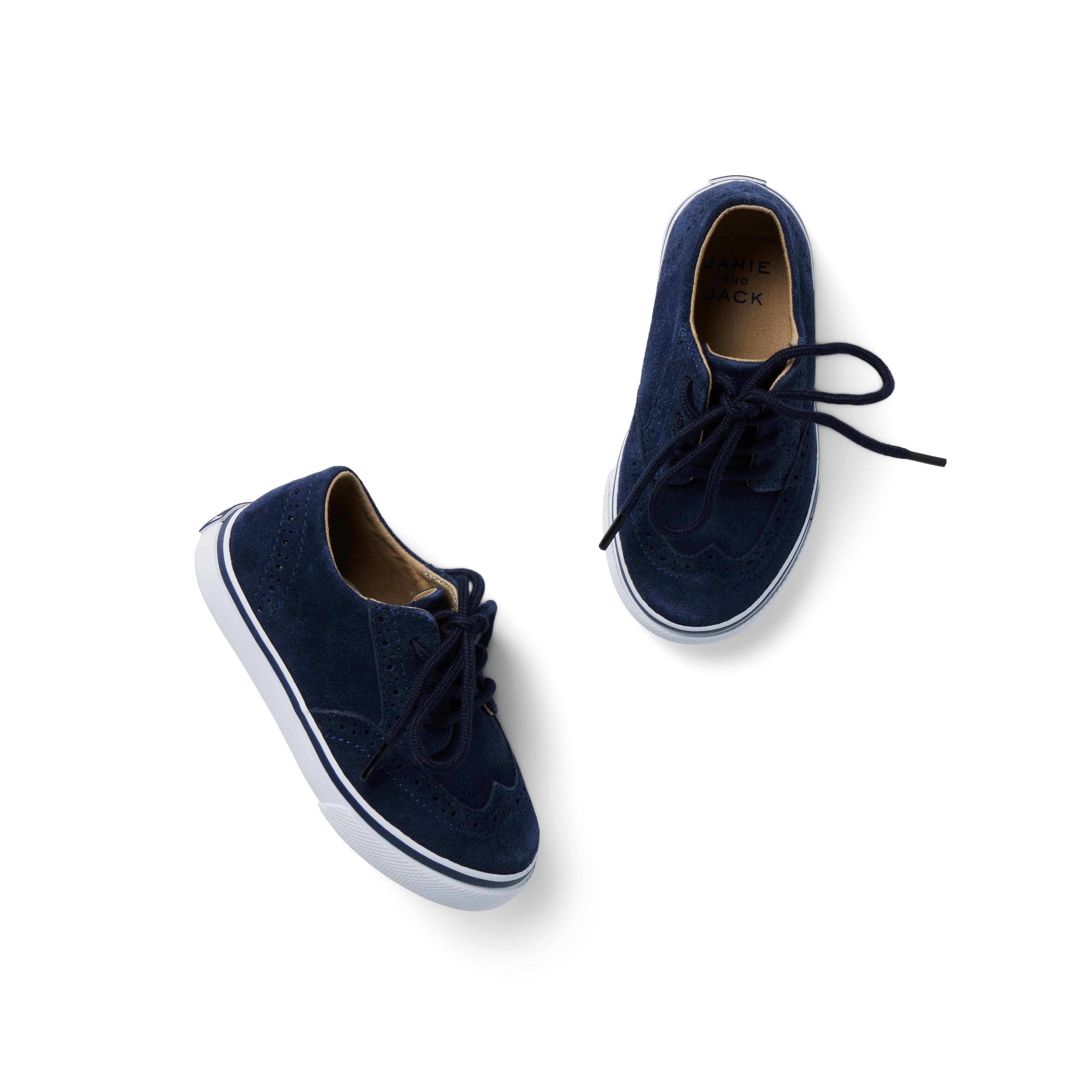 Suede Wingtip Sneaker