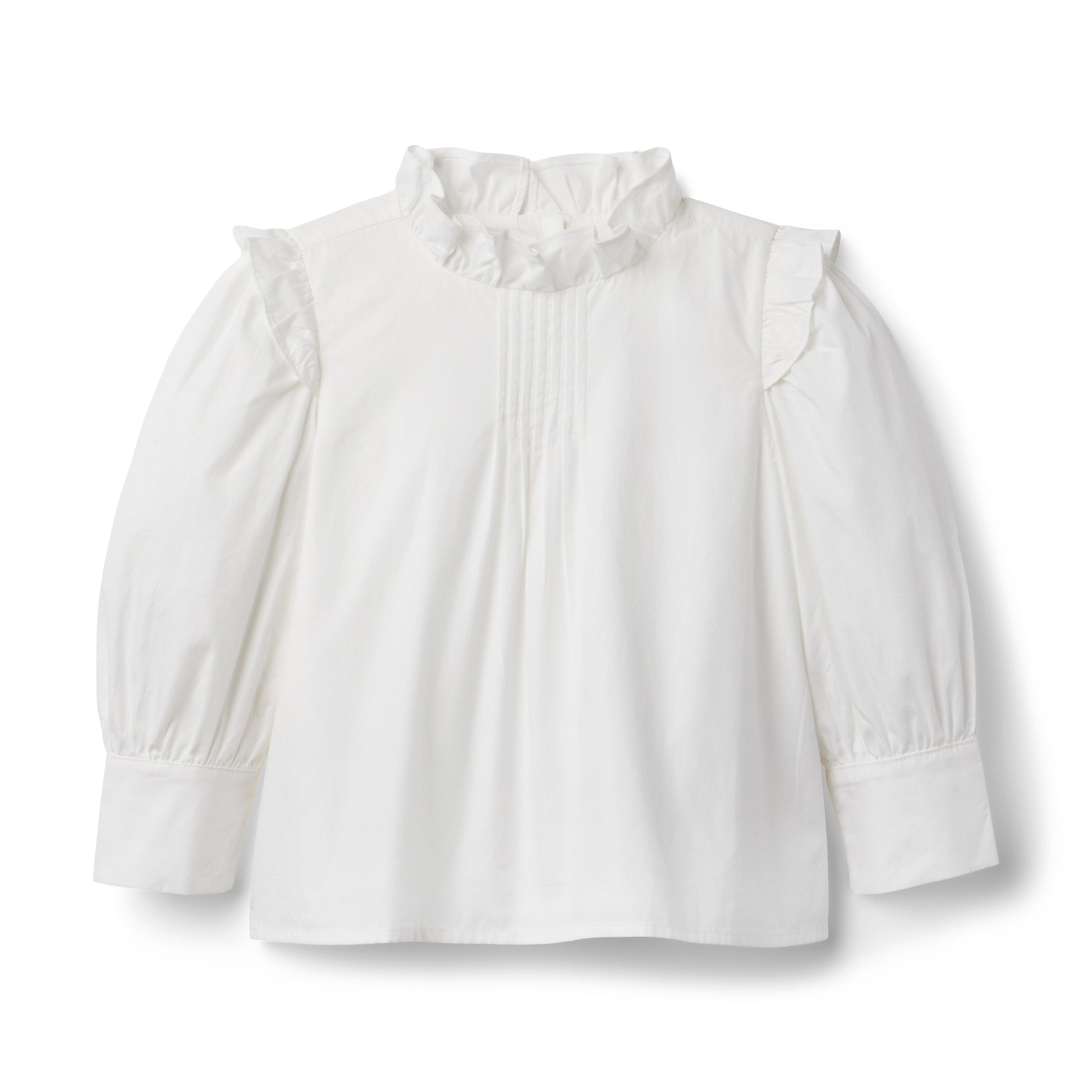 The Pintucked Ruffle Top