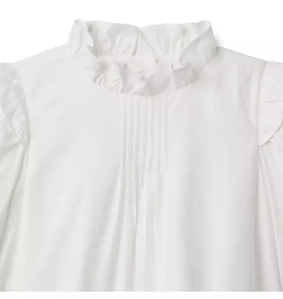 The Pintucked Ruffle Top image number 2