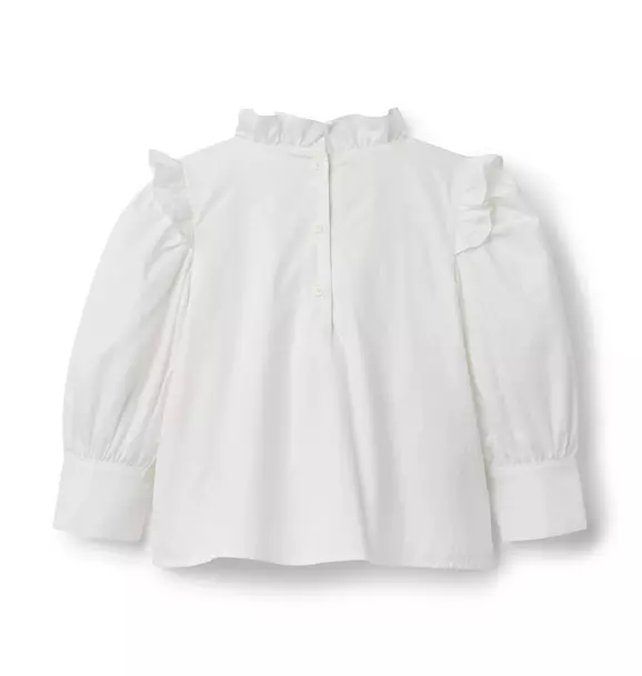 The Pintucked Ruffle Top image number 1