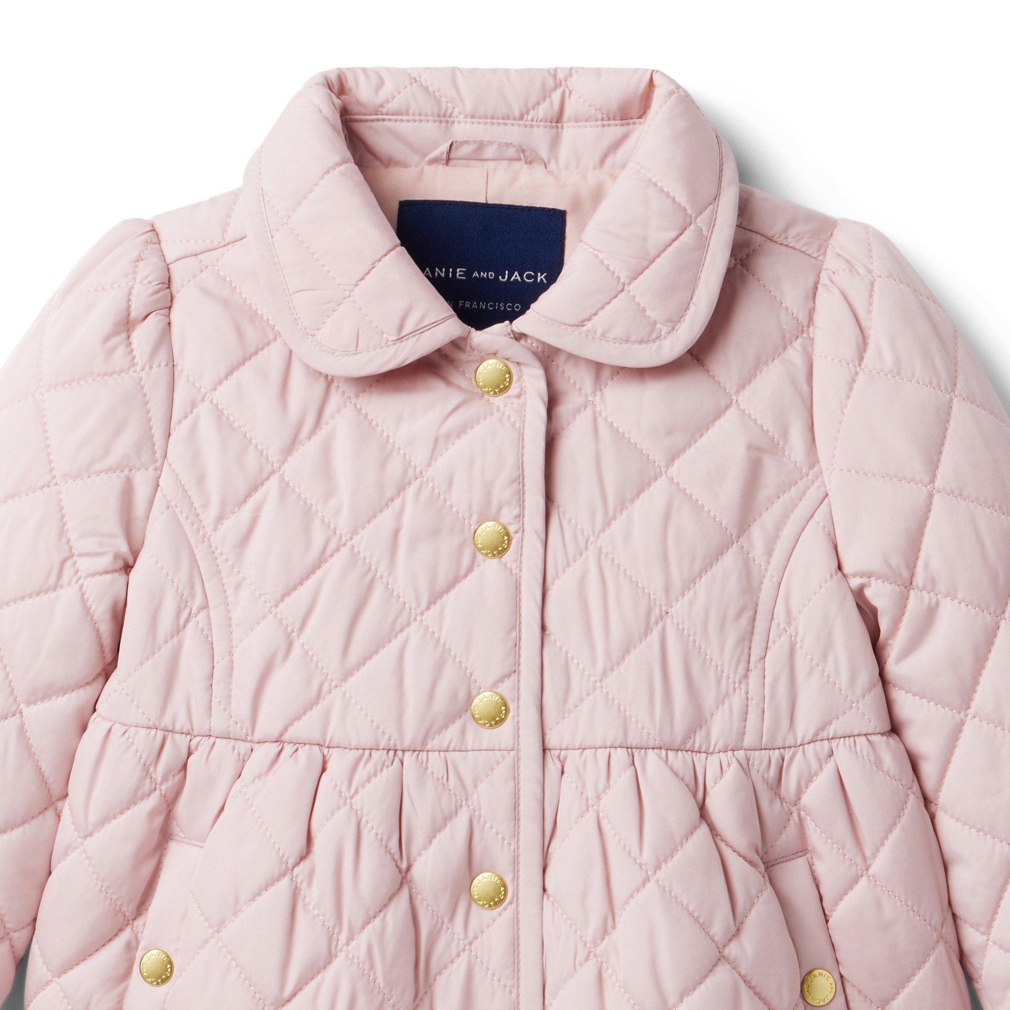 Girl Pink Touch The Quilted Barn Coat by Janie and Jack