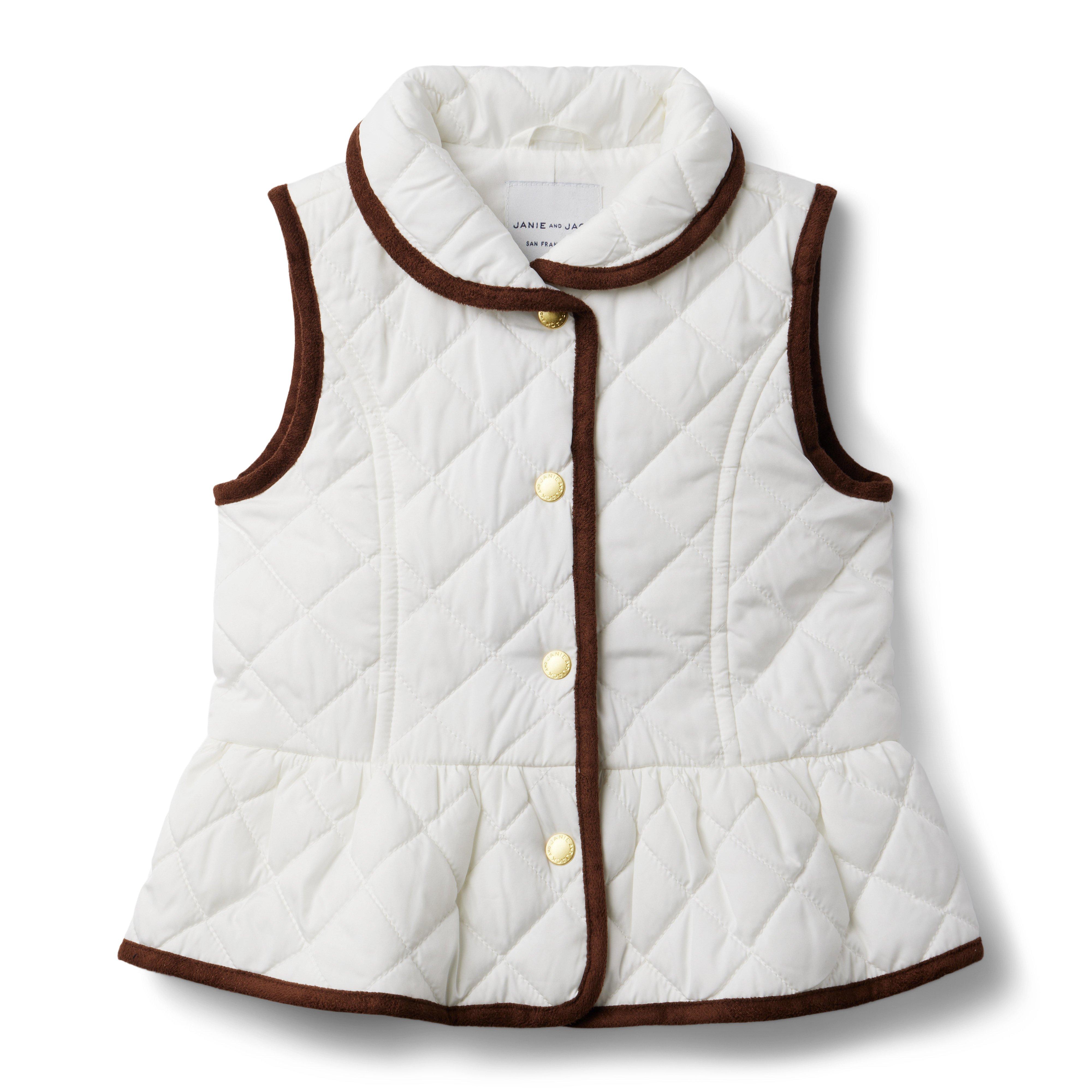 The Quilted Peplum Vest image number 0