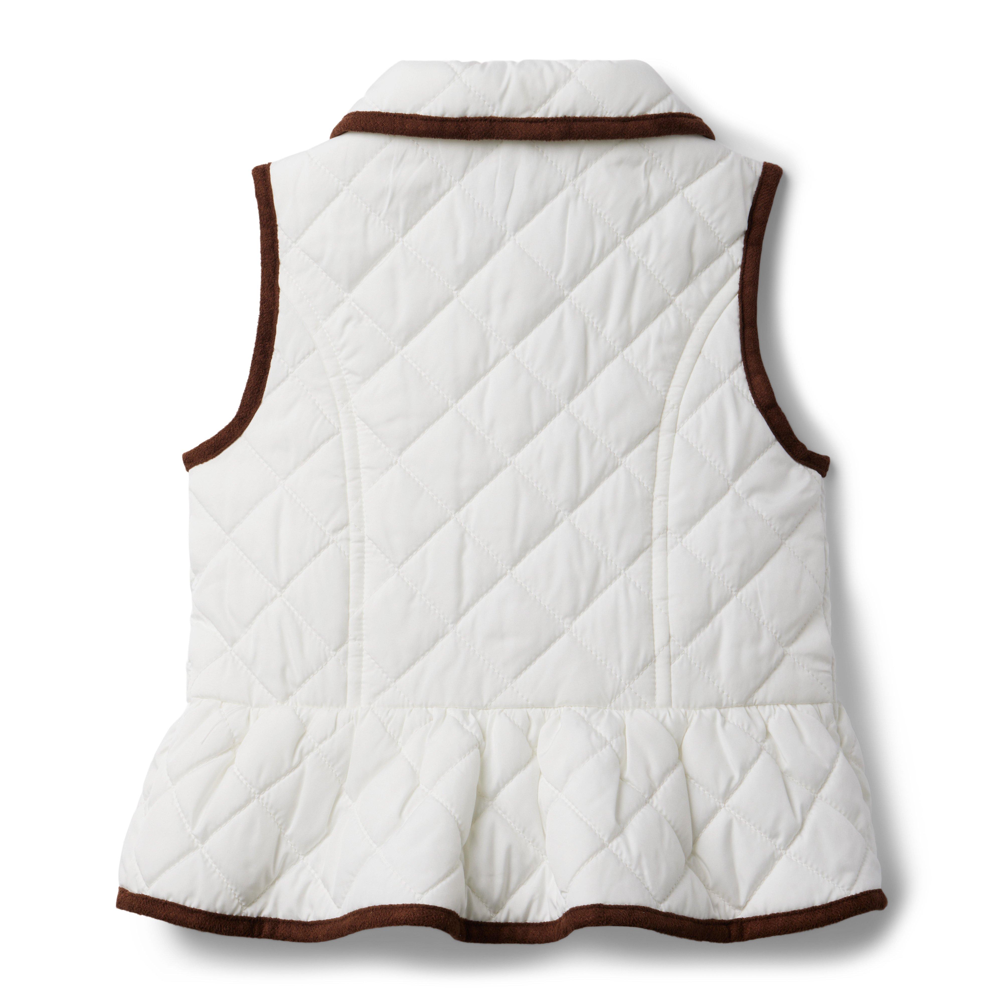 The Quilted Peplum Vest image number 1