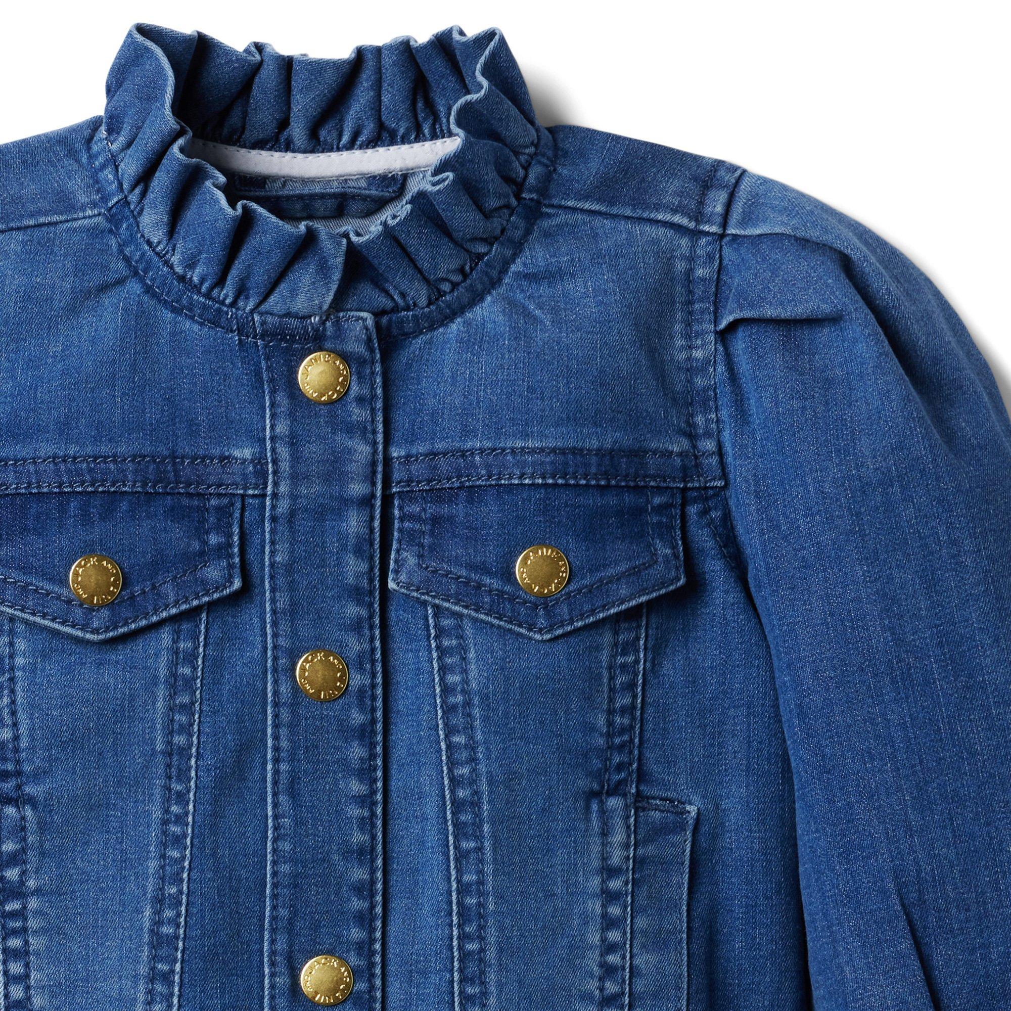 Denim Puff Sleeve Jacket image number 2