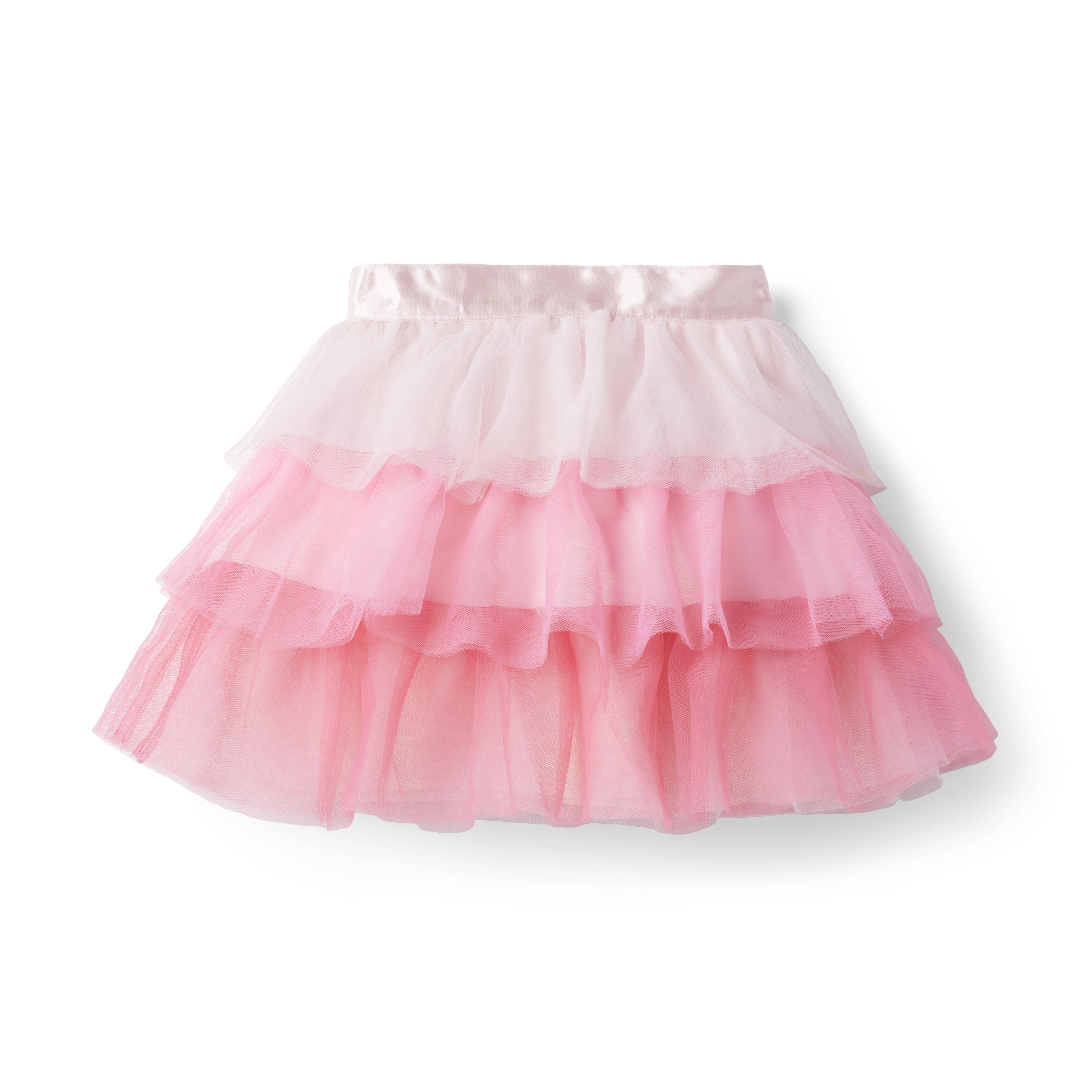 Ombre Tiered Tulle Skirt