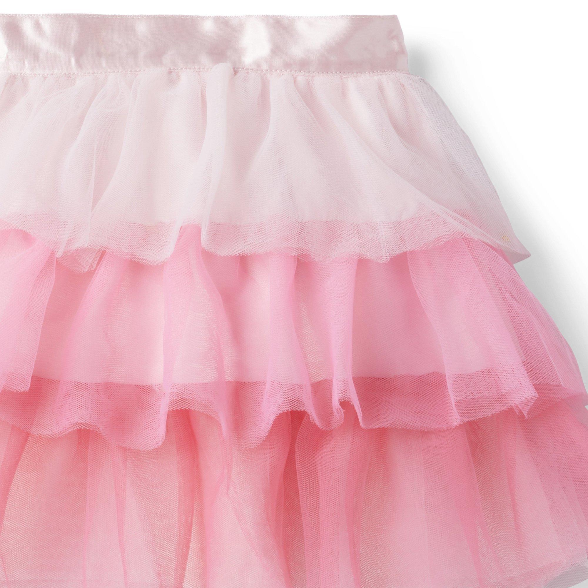 Girl Barely Pink Ombre Tiered Tulle Skirt by Janie and Jack