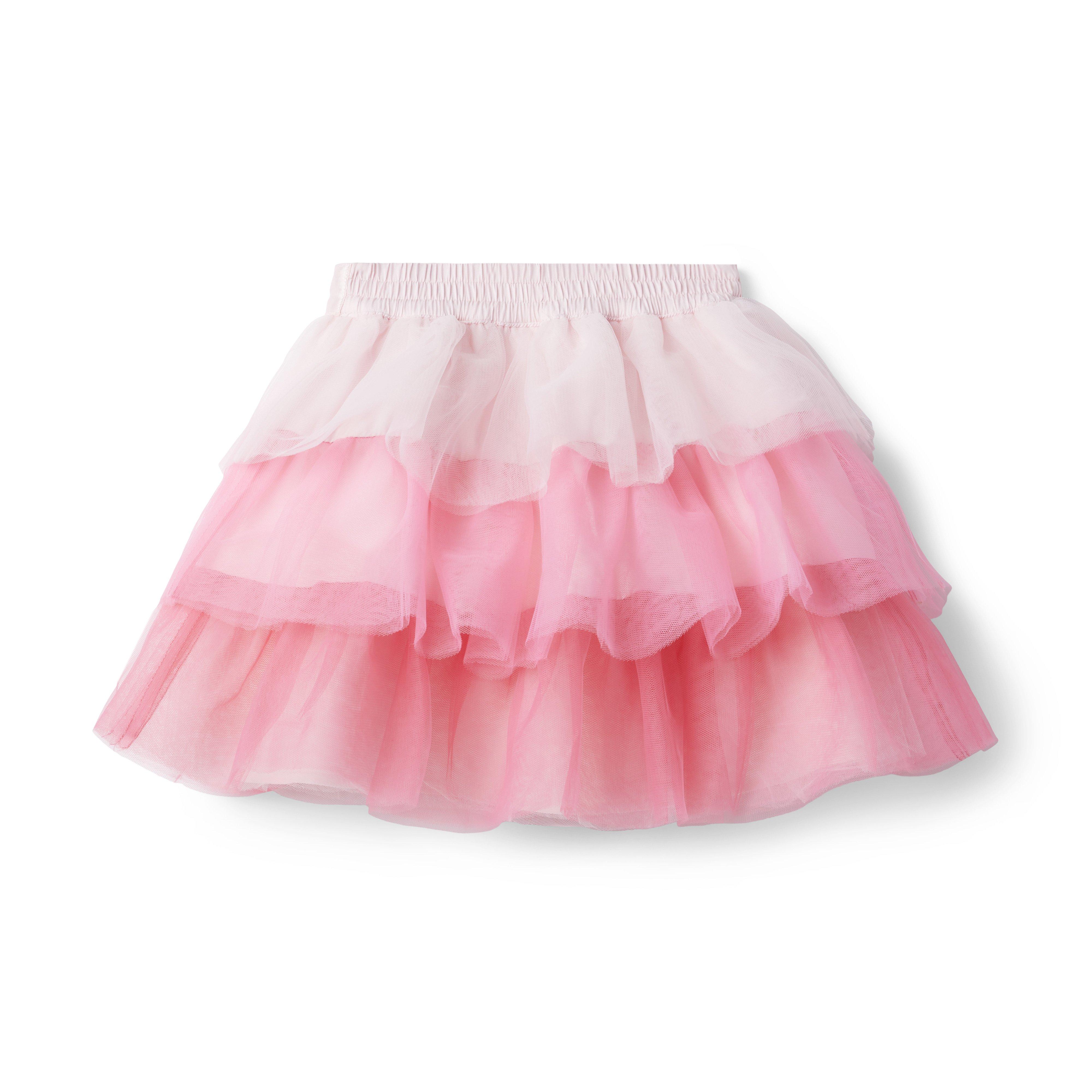 Ombre Tiered Tulle Skirt