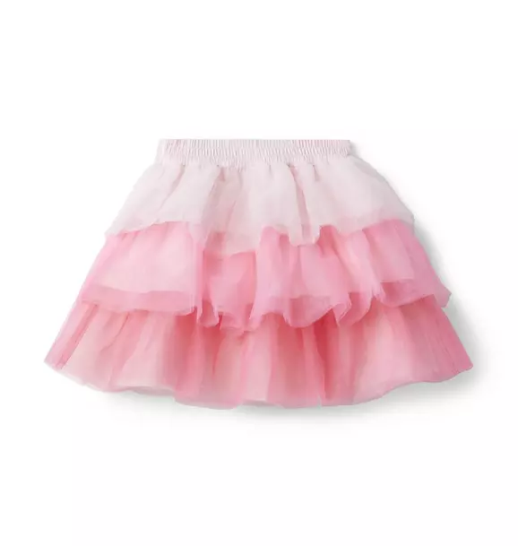 Ombre Tiered Tulle Skirt image number 1