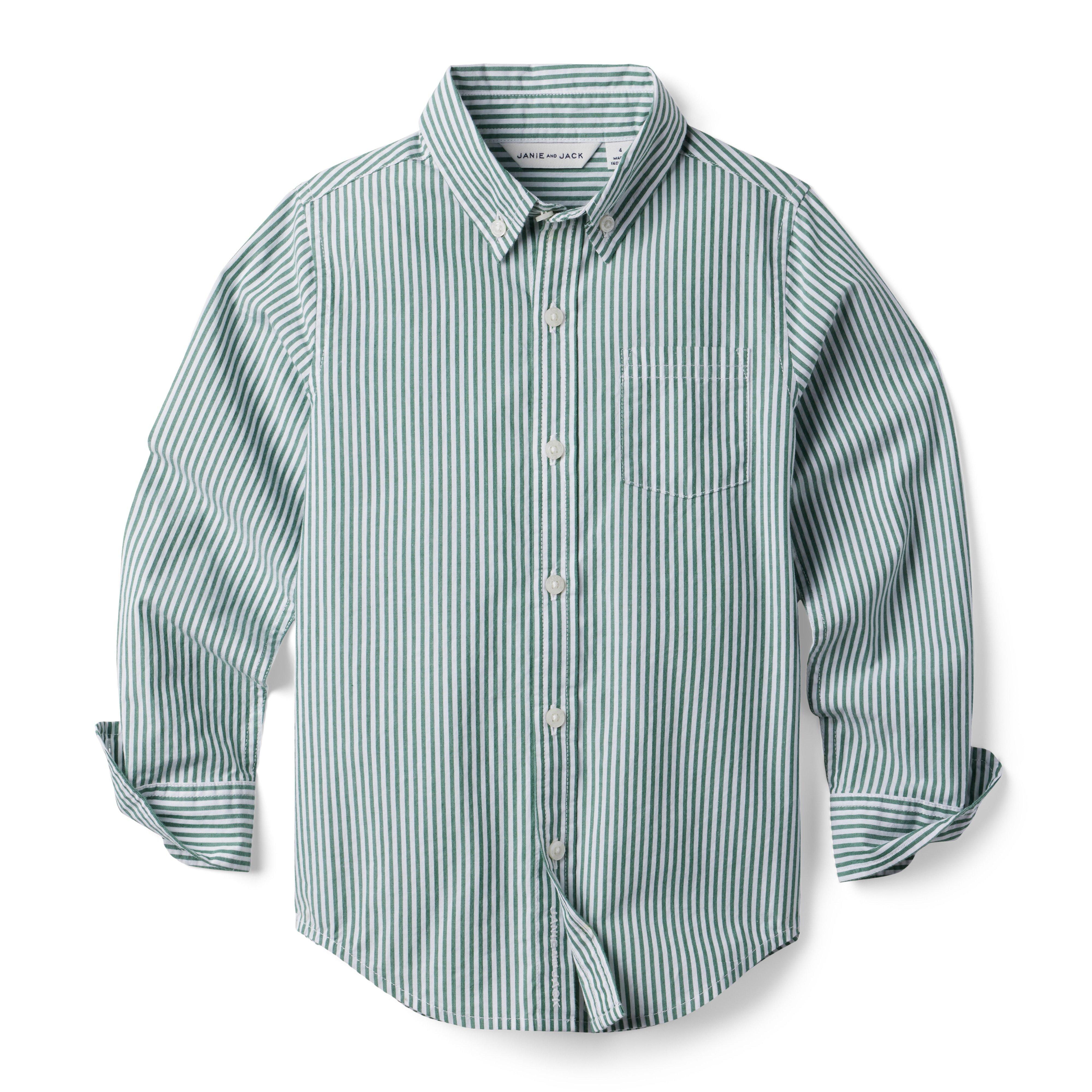 Striped Poplin Shirt image number 0