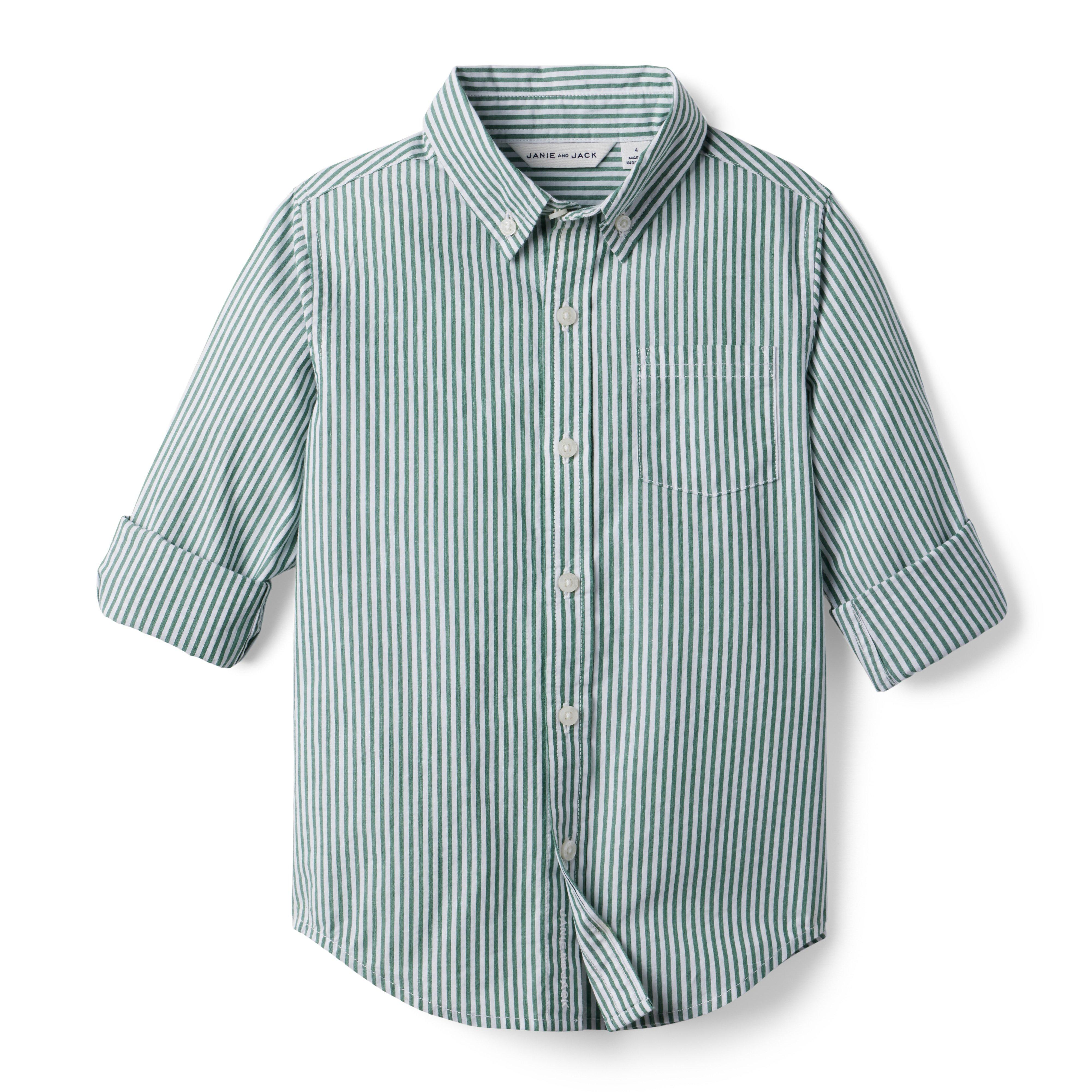 Striped Poplin Shirt image number 2