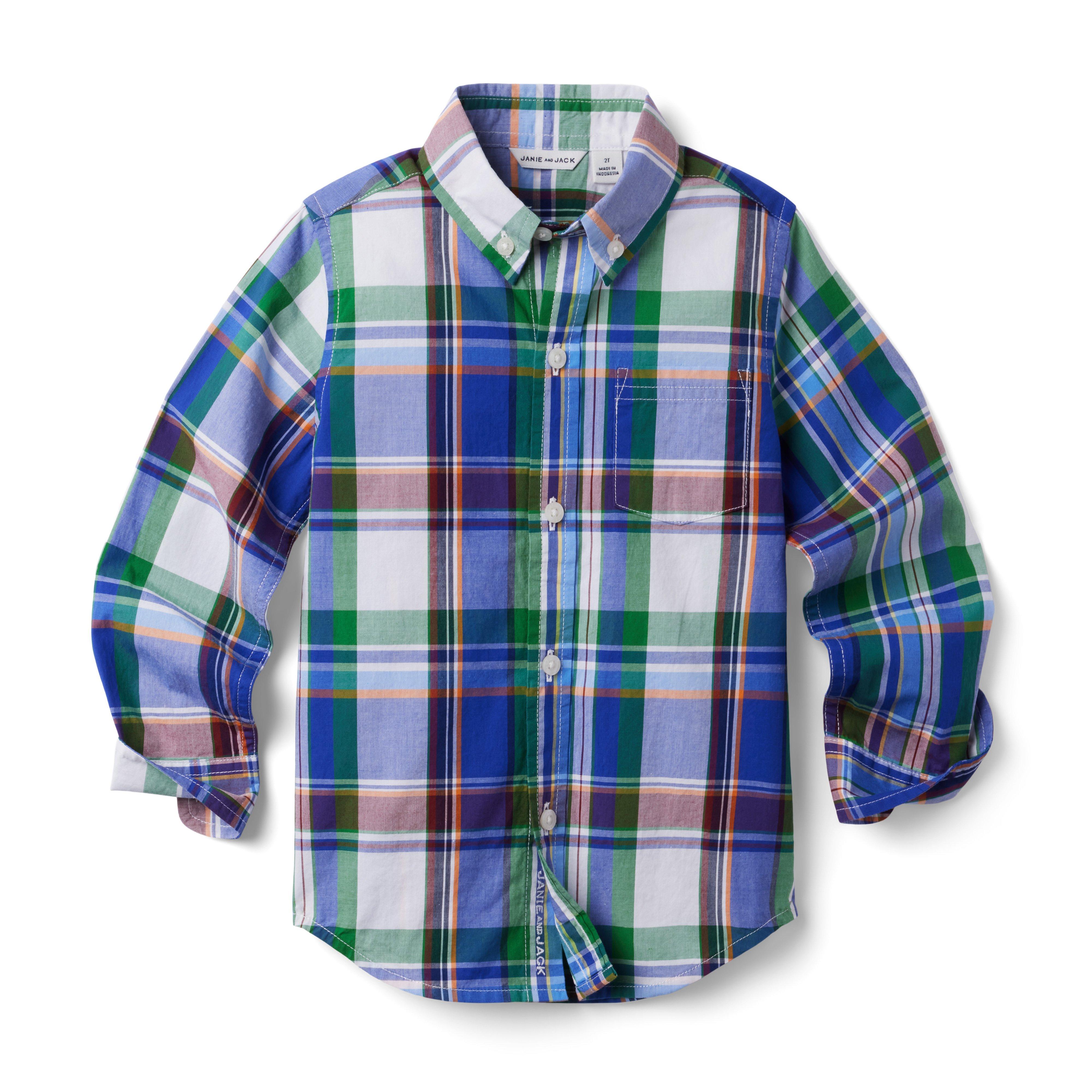 Plaid Poplin Shirt