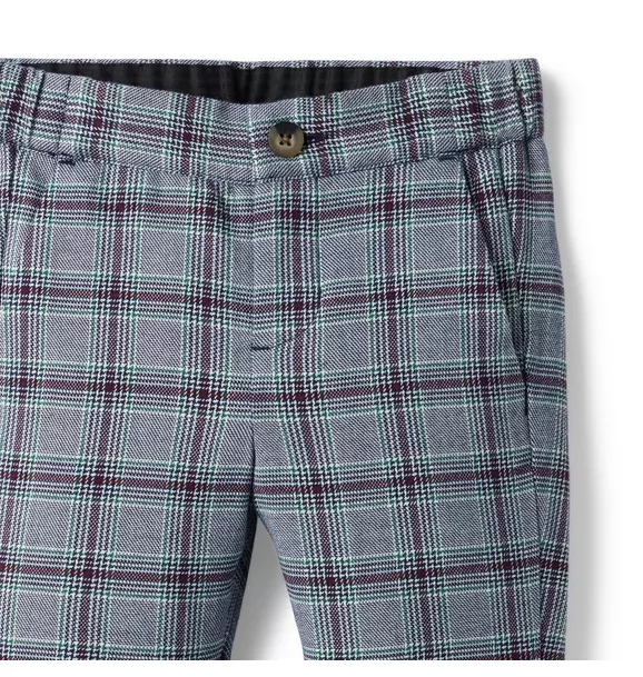 Plaid Pull-On Button Pant image number 2