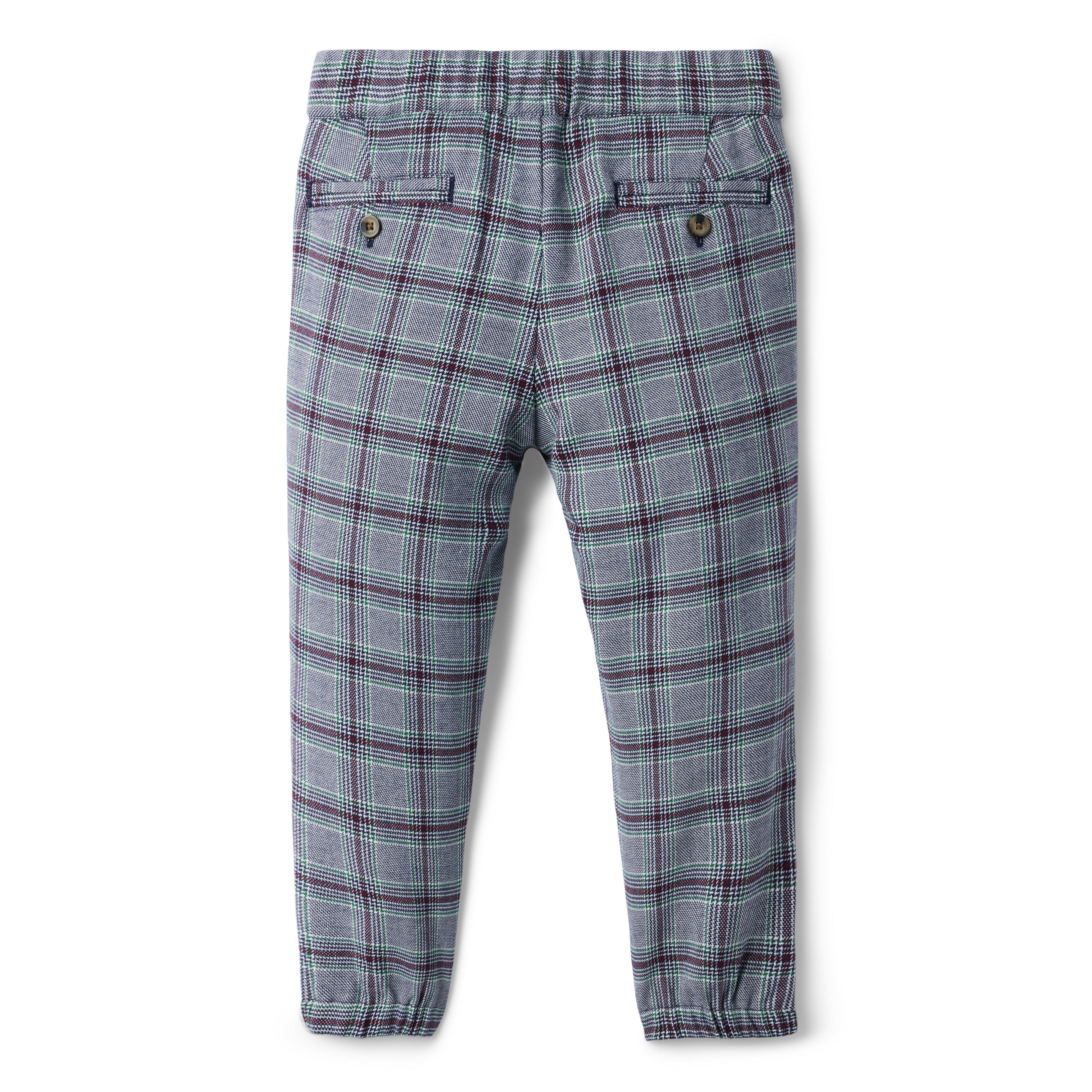 Plaid Pull-On Button Pant image number 1
