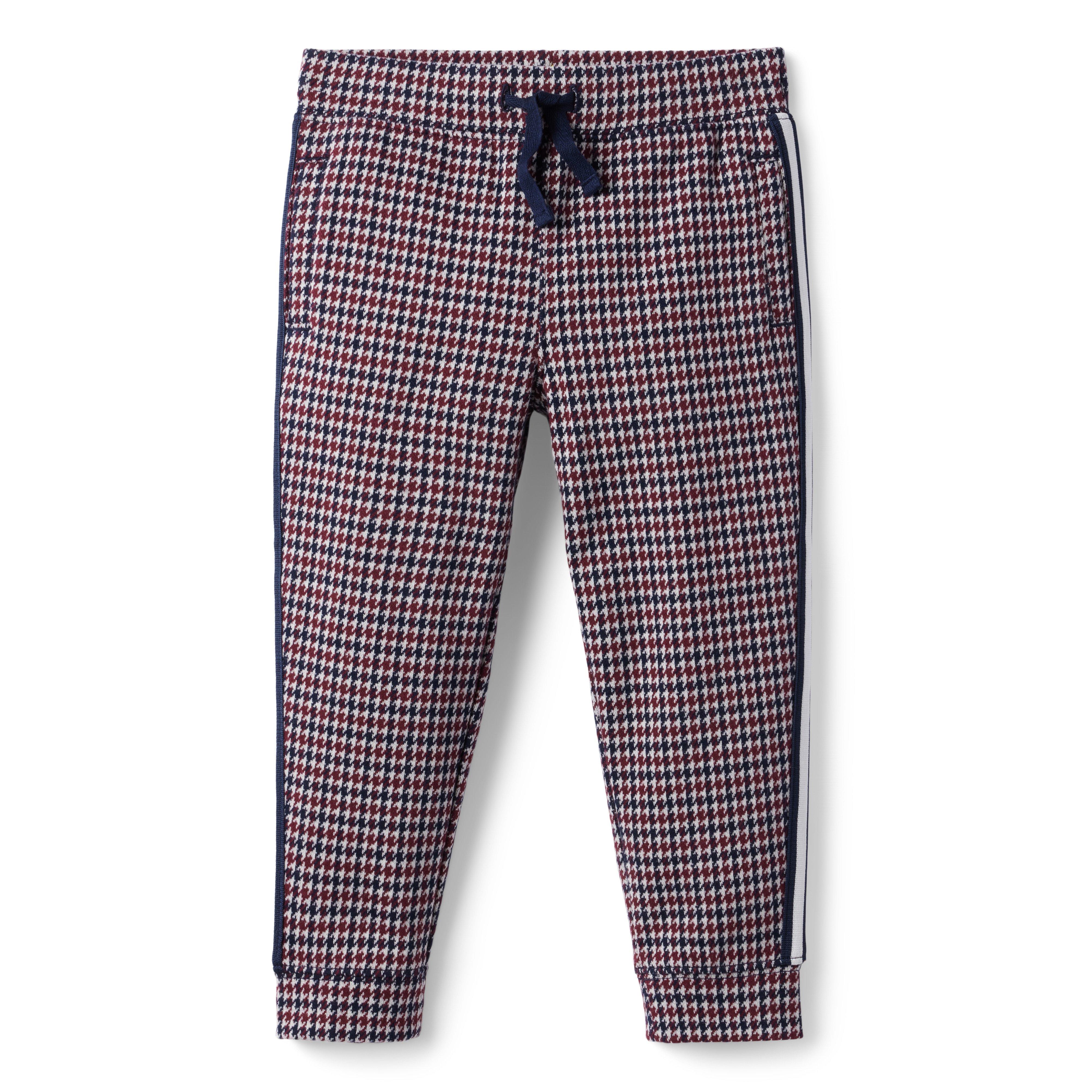Houndstooth Side Stripe Jacquard Jogger
