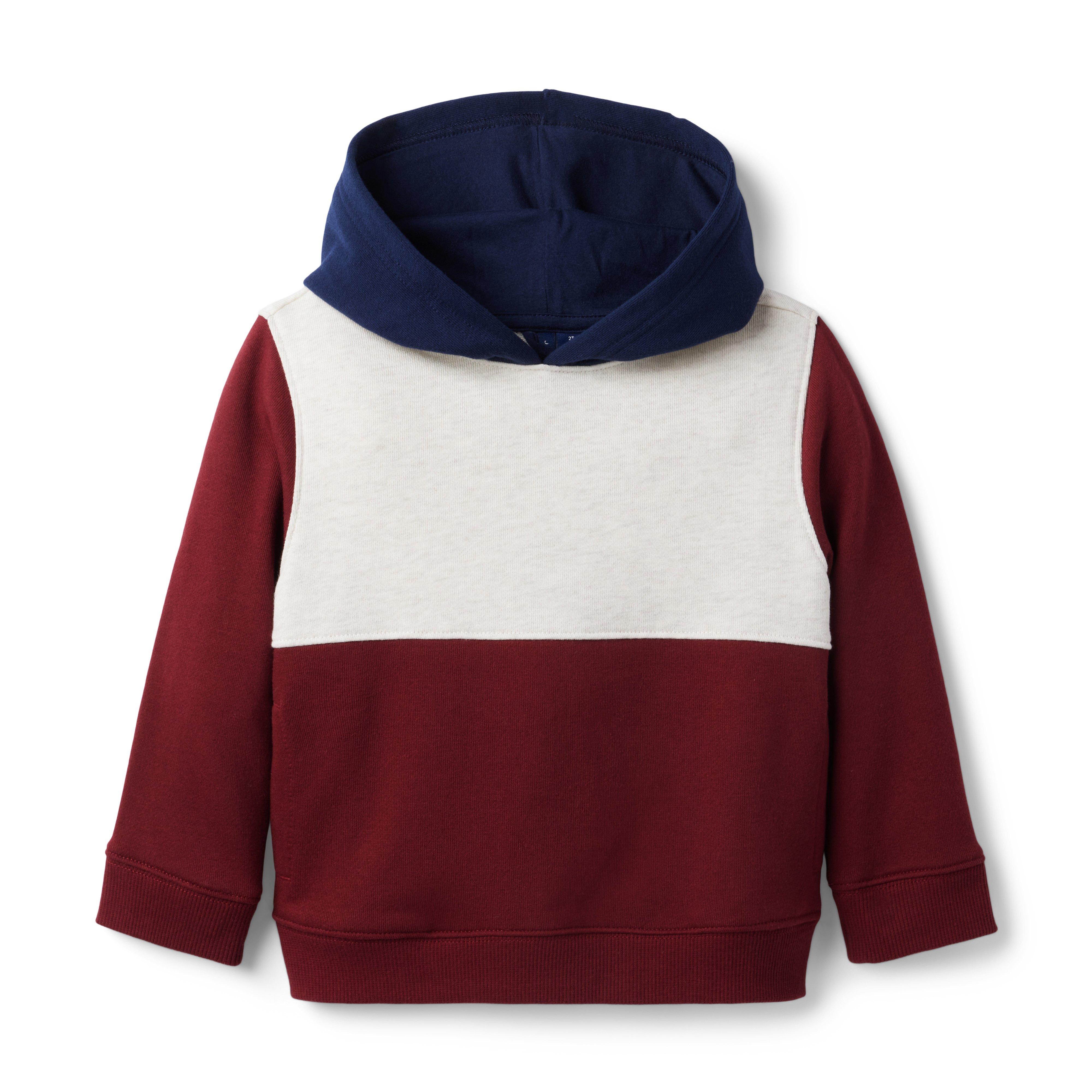 Colorblocked Hooded French Terry Sweatshirt image number 0