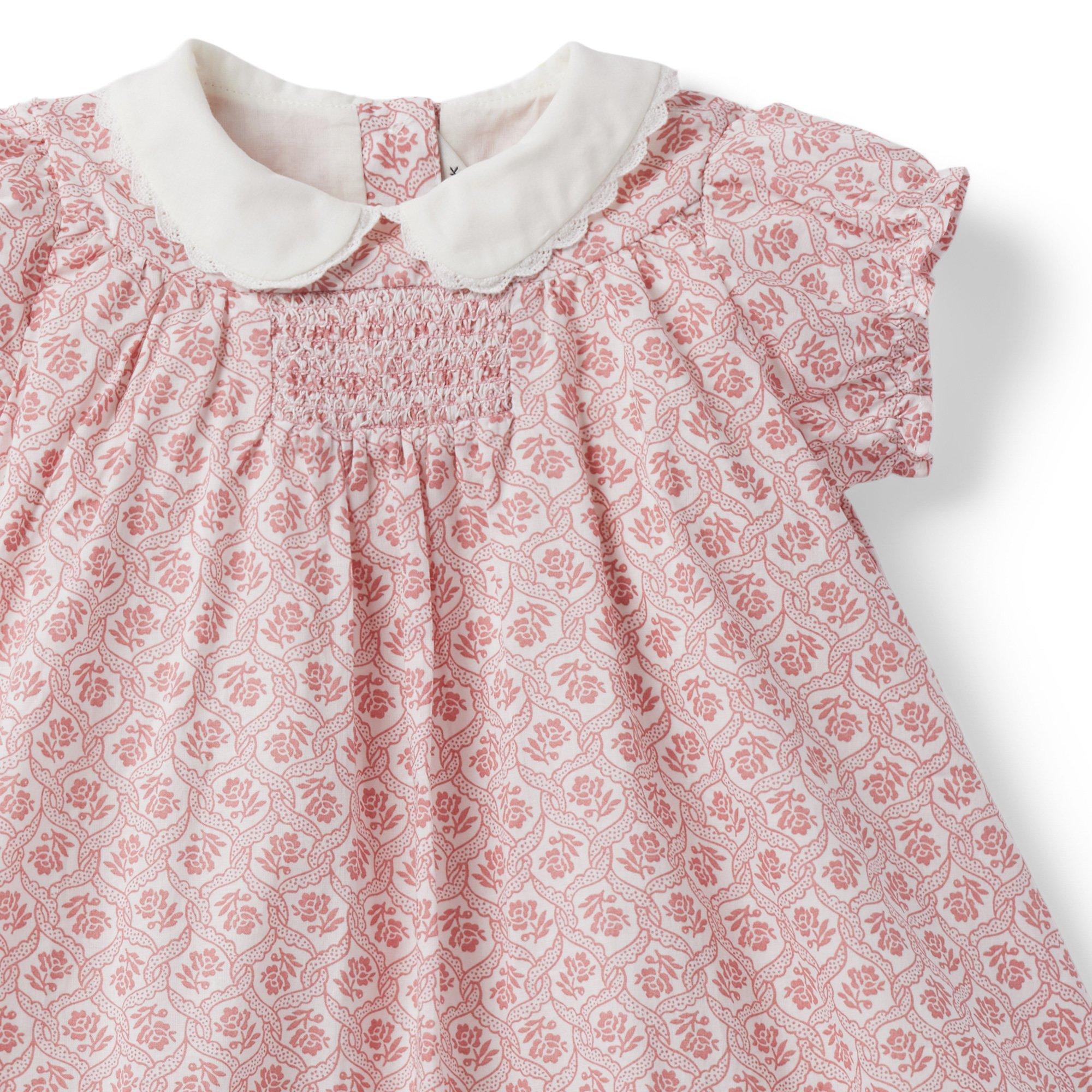 Baby Floral Smocked Dress image number 3
